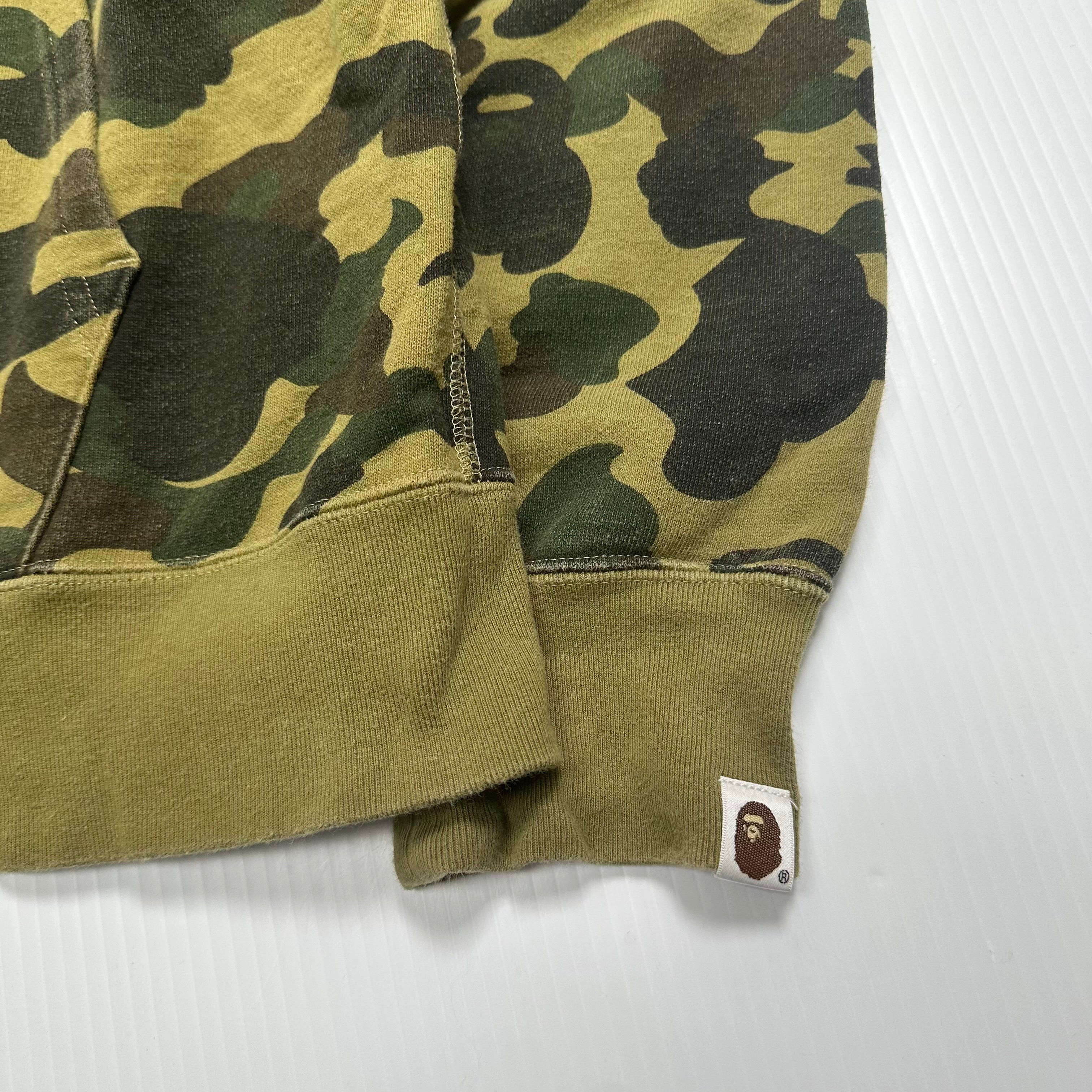 BAPE A Bathing Ape Shark Camo Zip Hoodie XL