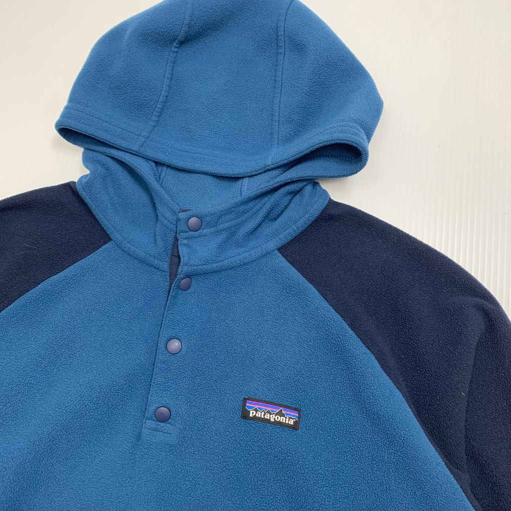Patagonia Two Tone 1/4 Button Hoodie L
