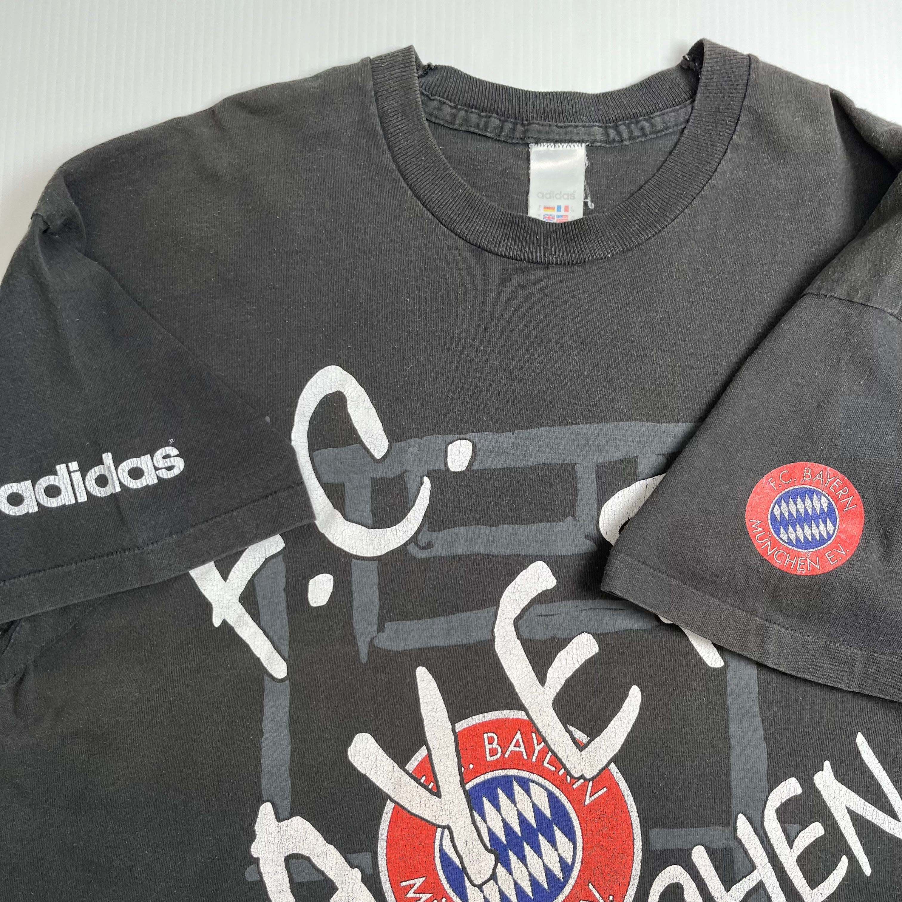 90s Adidas FC Bayern Munich Graphic Tee XL