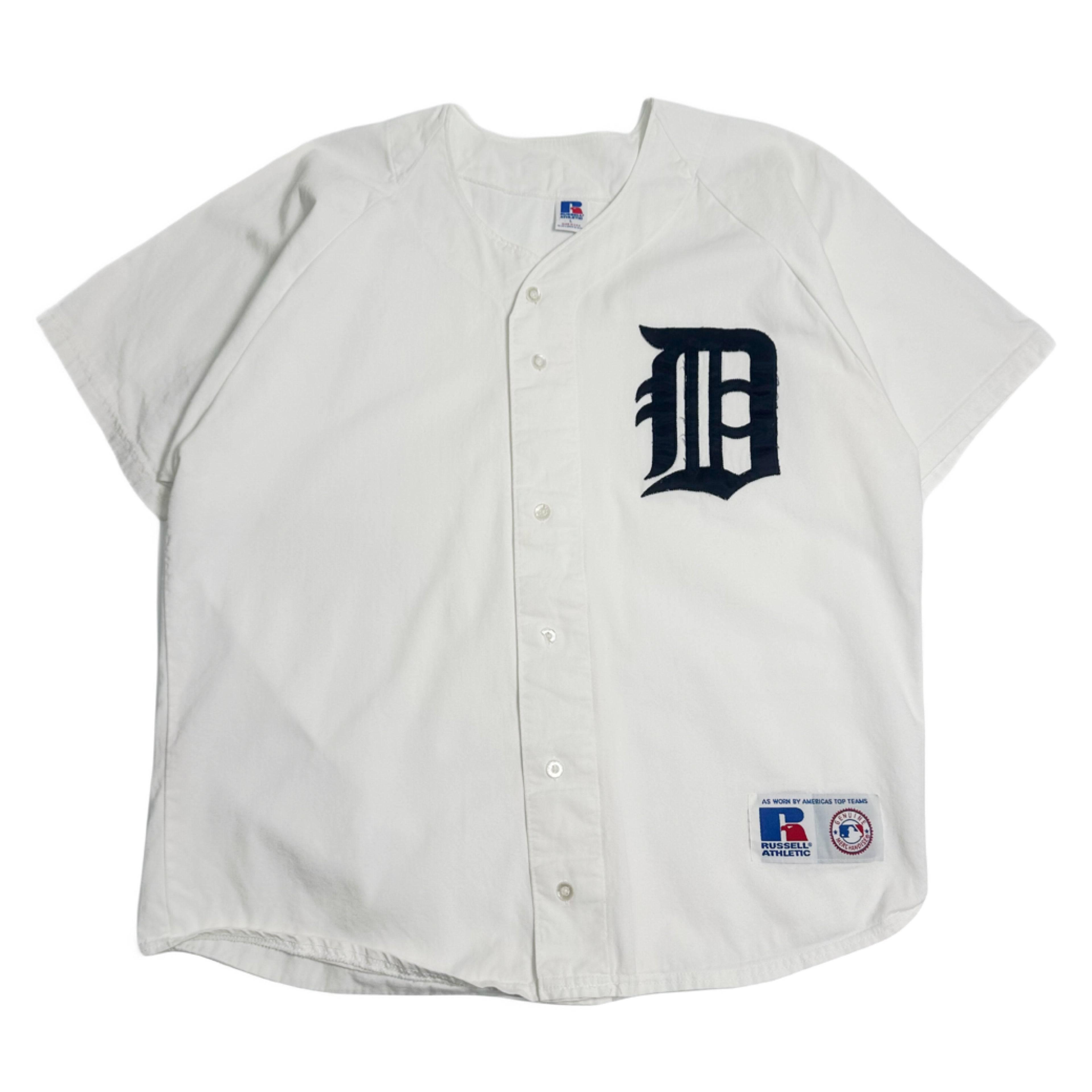 Vintage Russell Athletic Detroit Tigers Baseball Jersey L