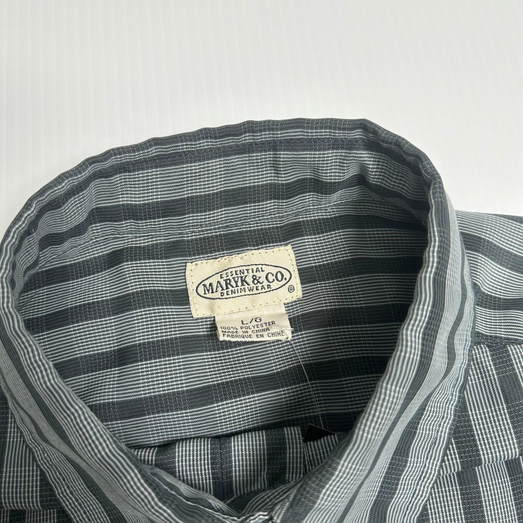 Maryk & Co Plaid Short Sleeve Button Up Shirt L