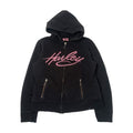 Harley Davidson Jewel Logo Zip Hoodie Women's M