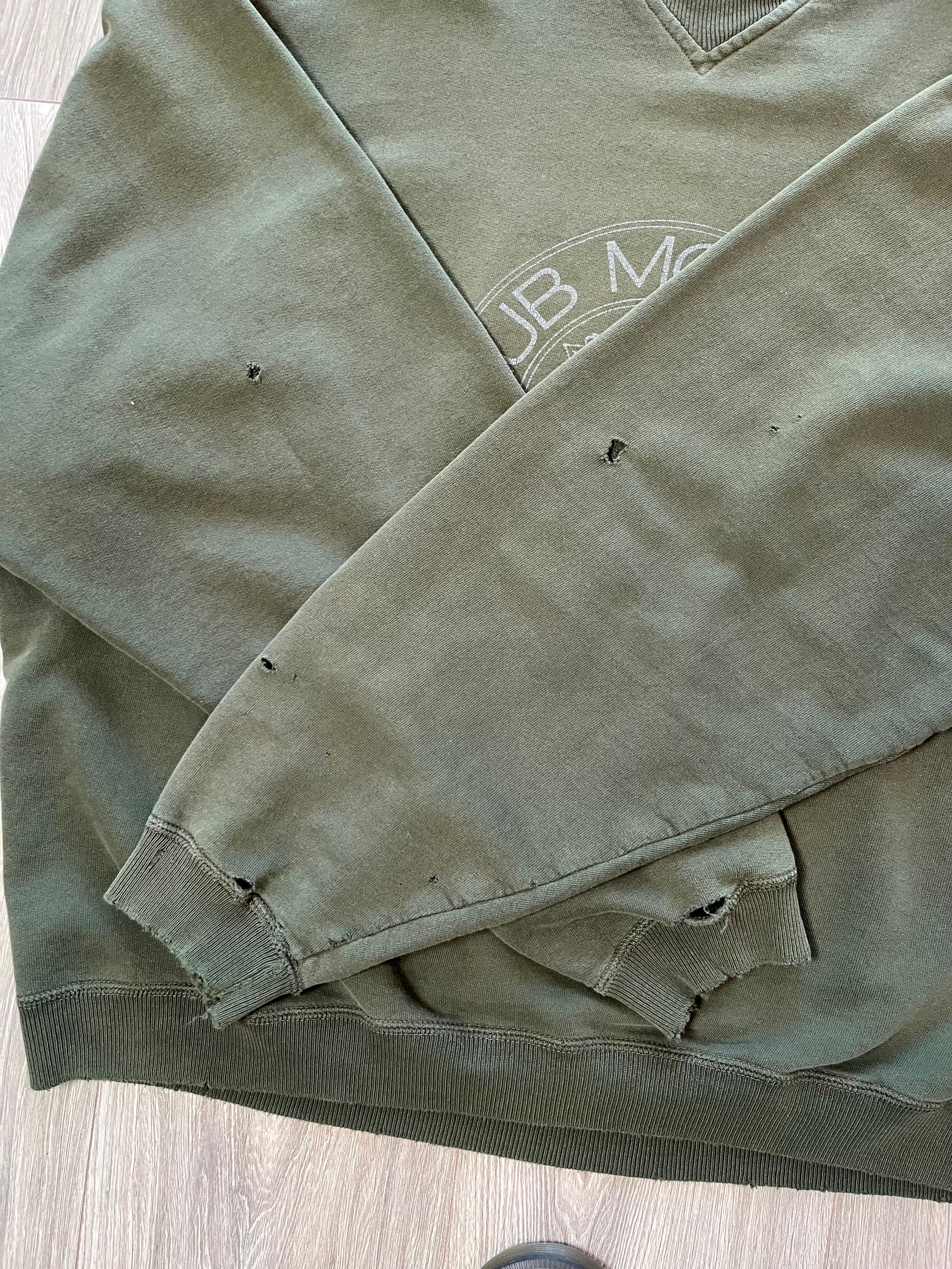 Vintage Club Monaco Distressed Faded Crewneck XL