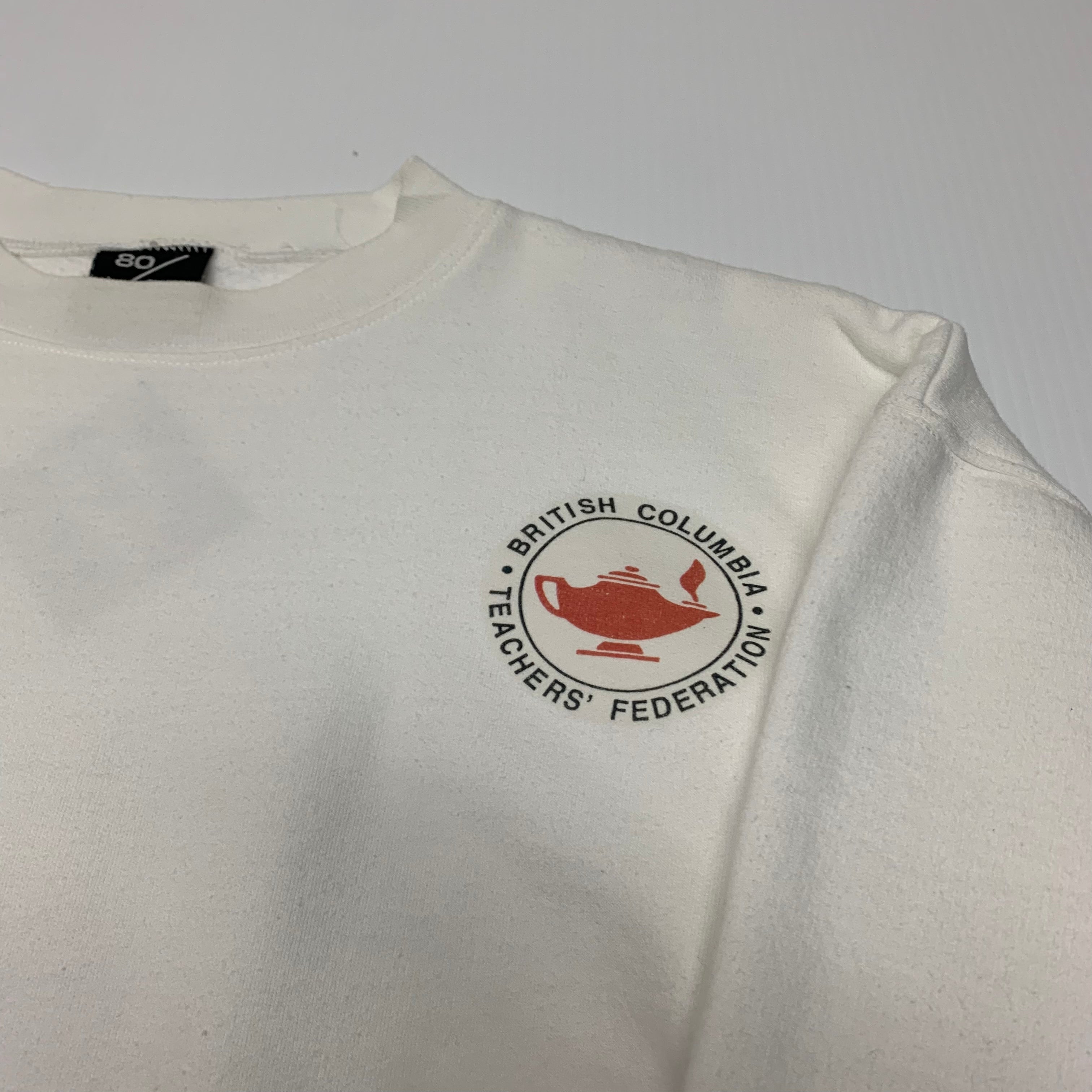 90s BC Teachers Federation Crewneck L