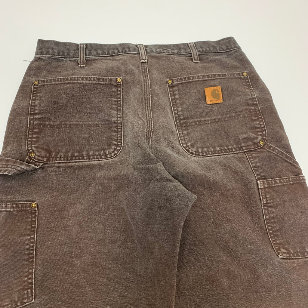Carhartt Faded Brown Double Knee Denim 32x34 0316