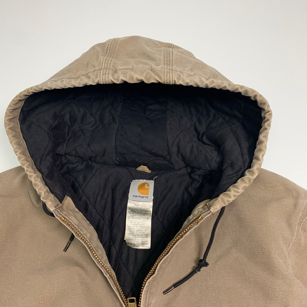 Carhartt Beige Hooded Jacket L