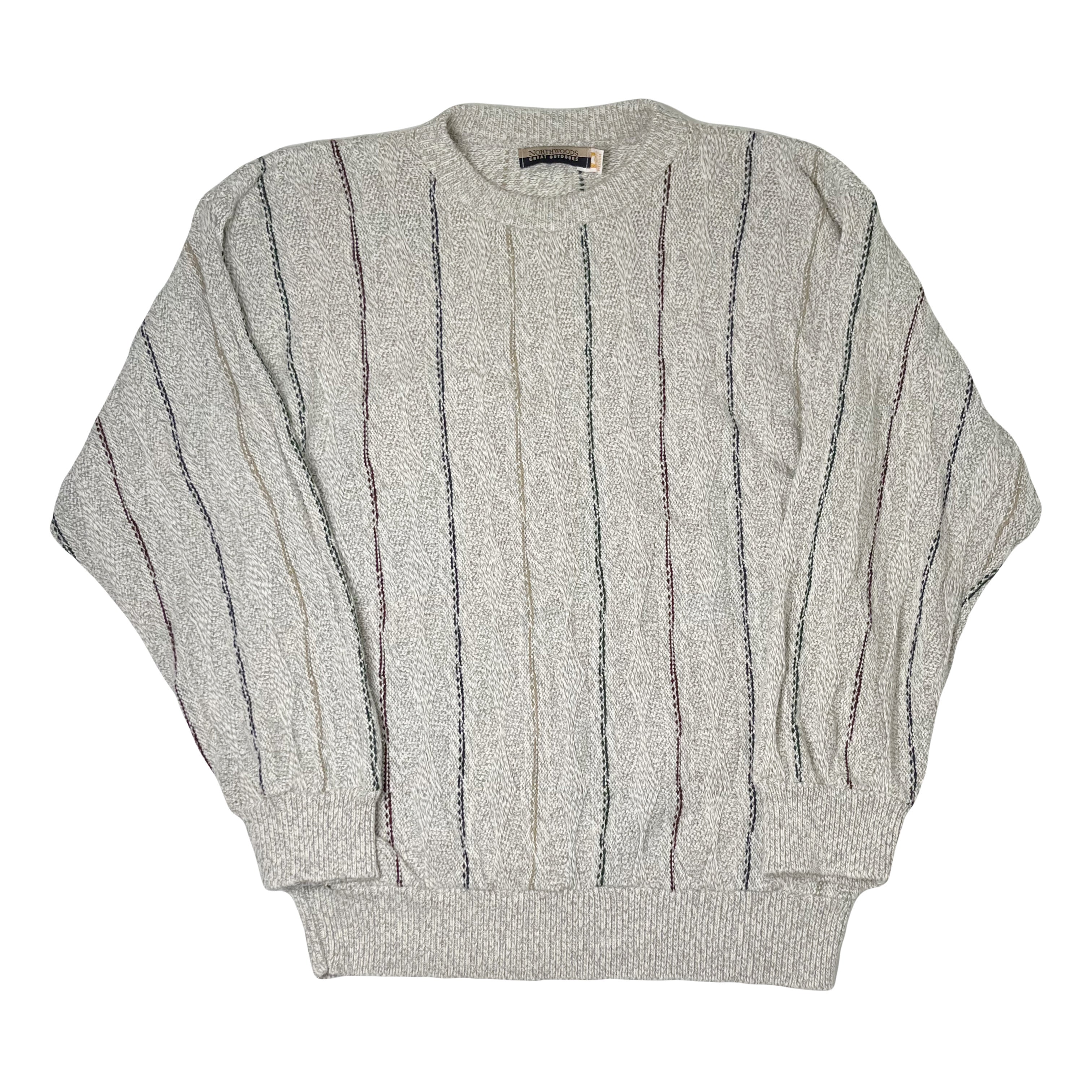 Vintage Northwoods Pattern Knit Sweater M