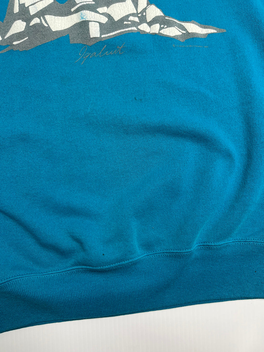 90s Northwest Territories Polar Bear Crewneck L