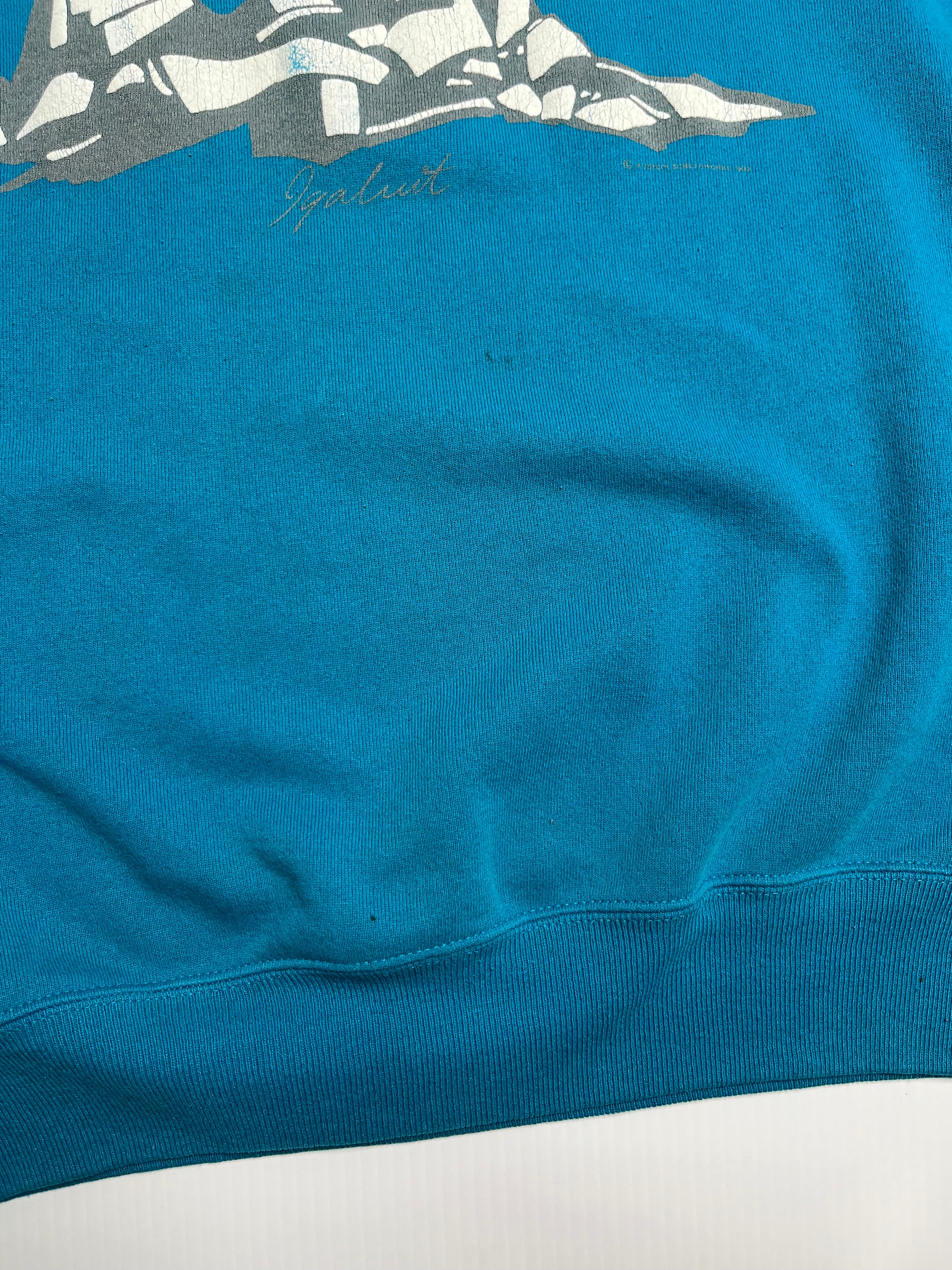 90s Northwest Territories Polar Bear Crewneck L