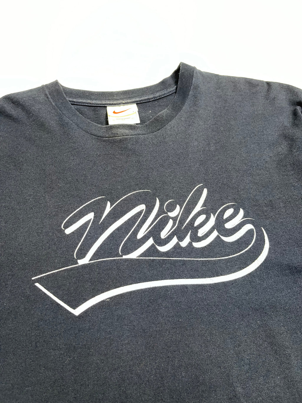 90s Nike Script Logo Graphic Tee L