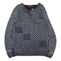 Vintage Missoni Italy Pattern Henley Sweater M