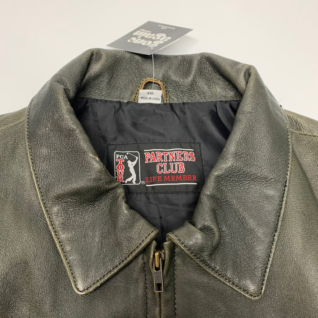 Vintage PGA Tour Leather Jacket XXL