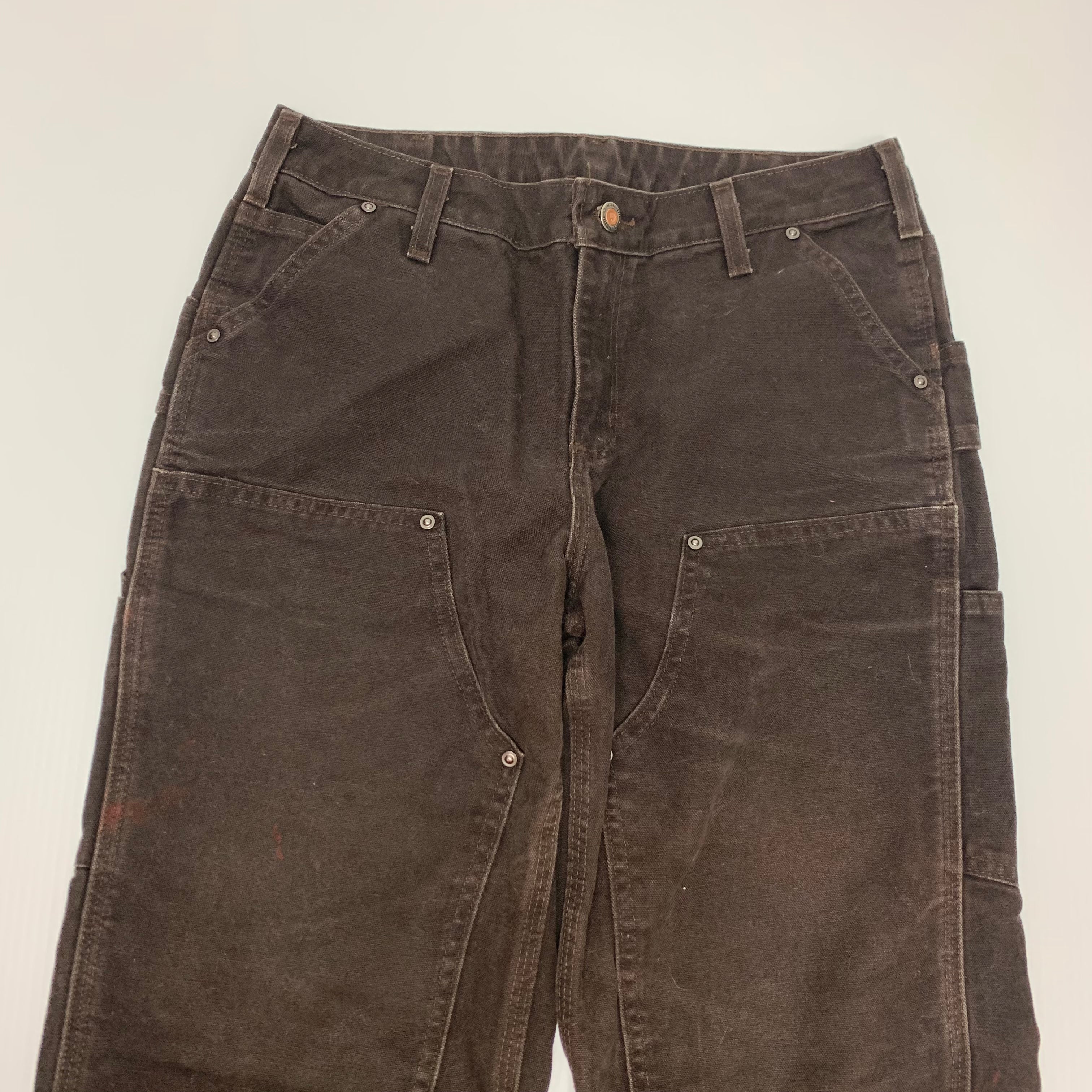 Carhartt Brown Double Knee Denim 29x30 0195