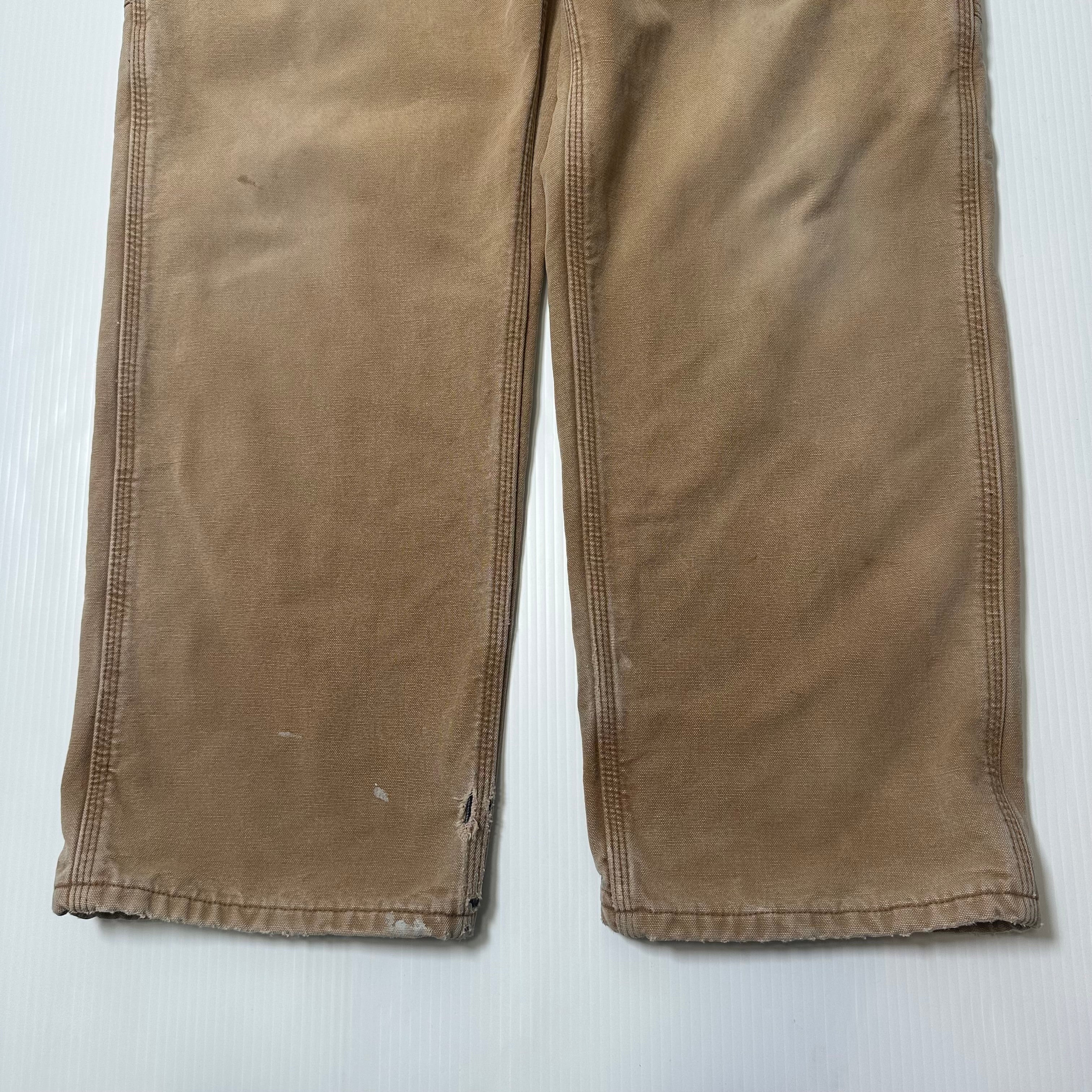 Vintage Carhartt Blanket Lined Carpenter Denim 34