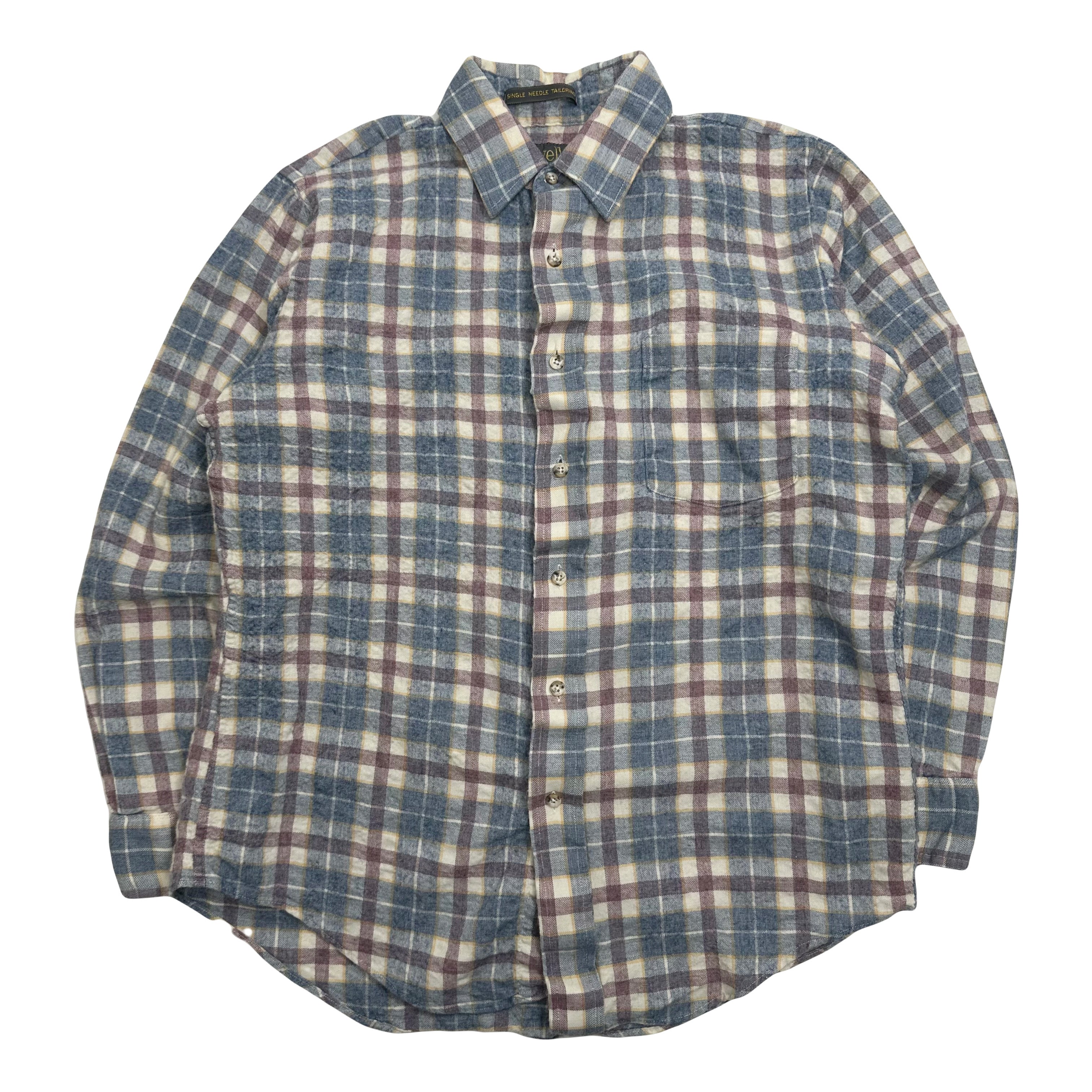 Vintage Viyella Wool Blend Button Up Shirt M