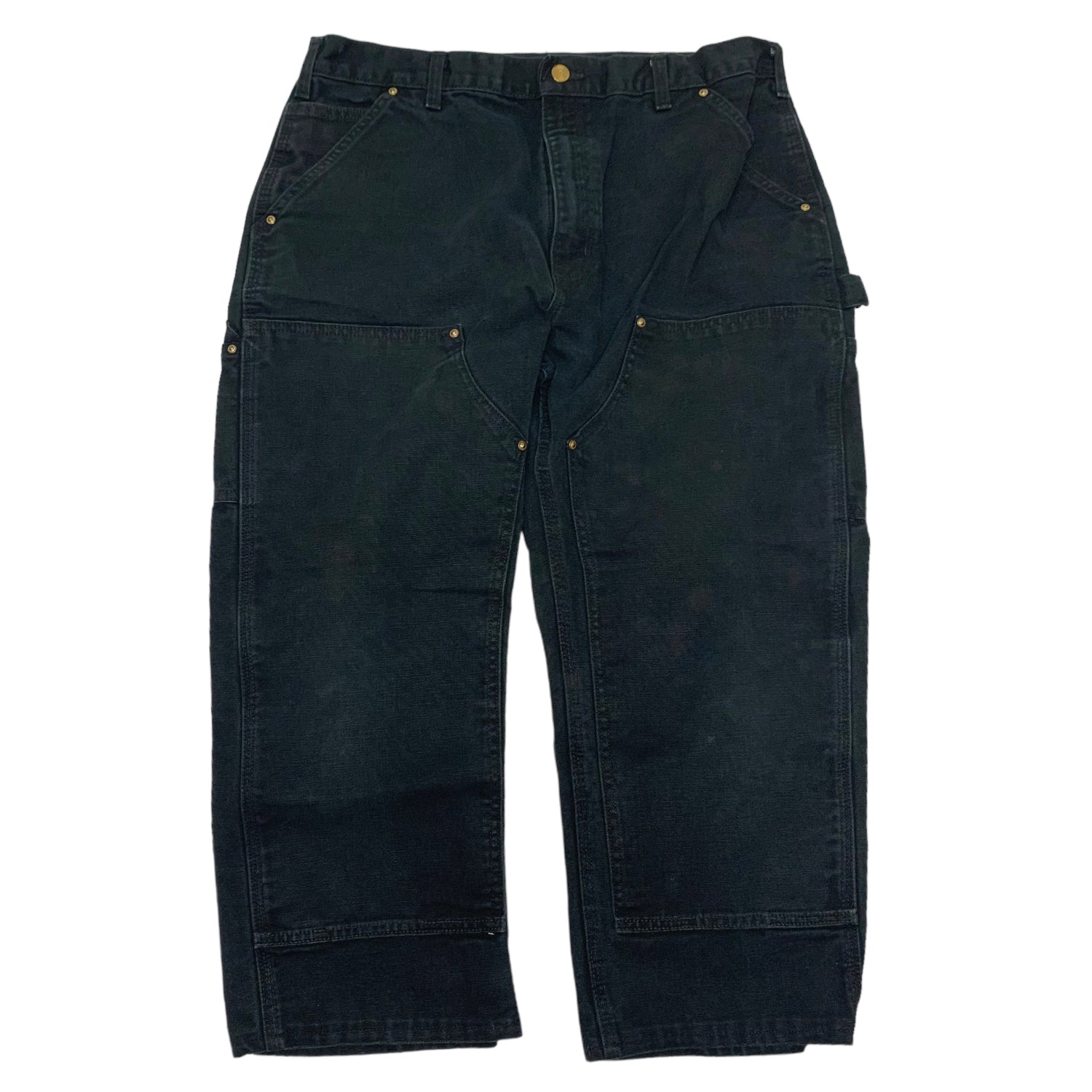 Carhartt Black Double Knee Denim 36x32 0411