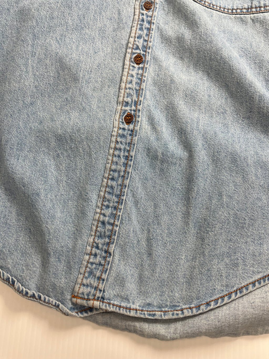 Vintage Levi's Orange Tab Medium Wash Button Up Shirt M