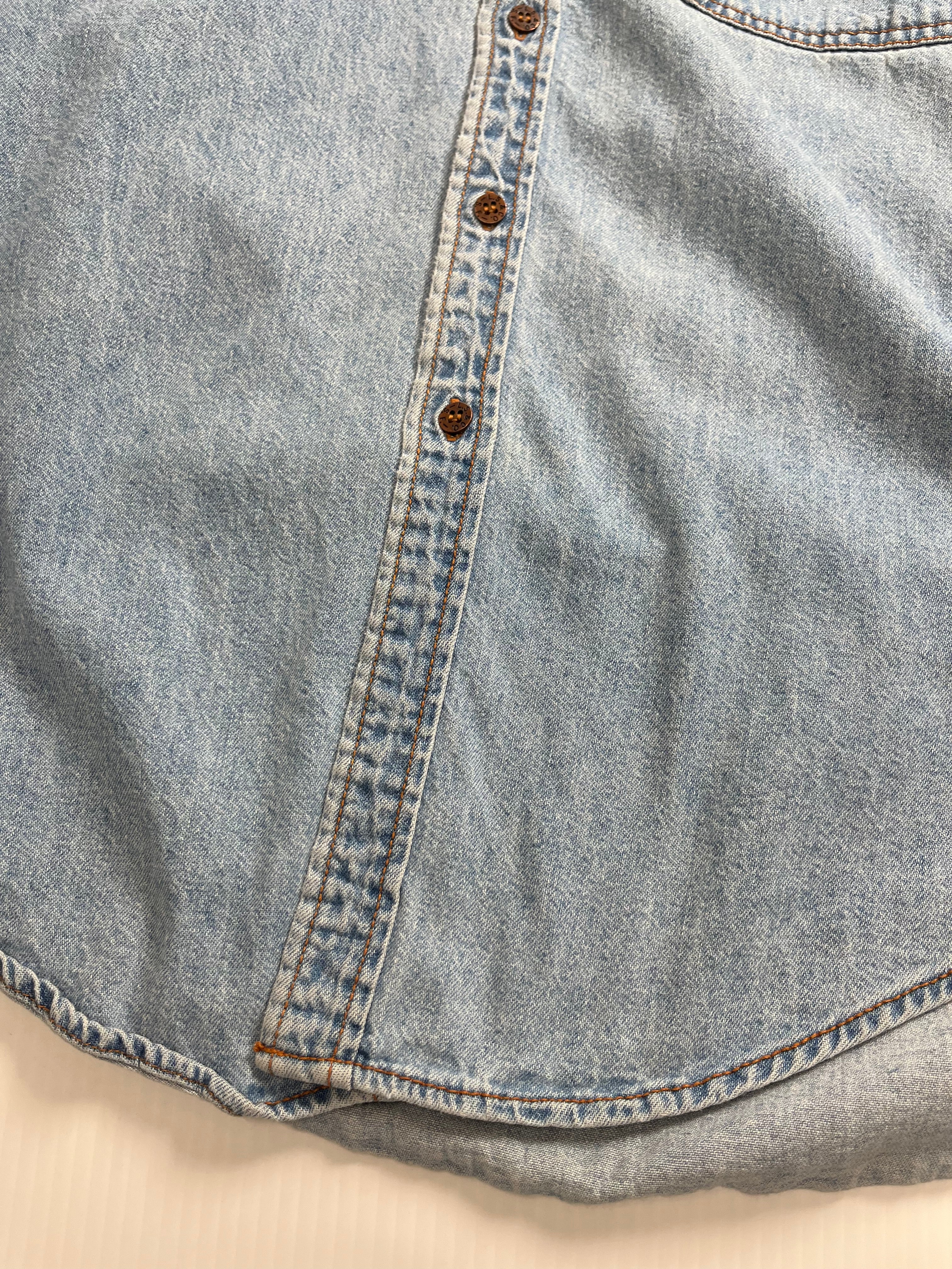 Vintage Levi's Orange Tab Medium Wash Button Up Shirt M