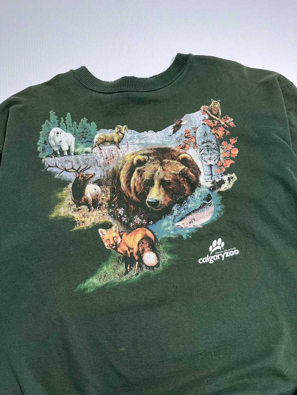 Vintage Calgary Zoo Animal Graphic Crewneck XL