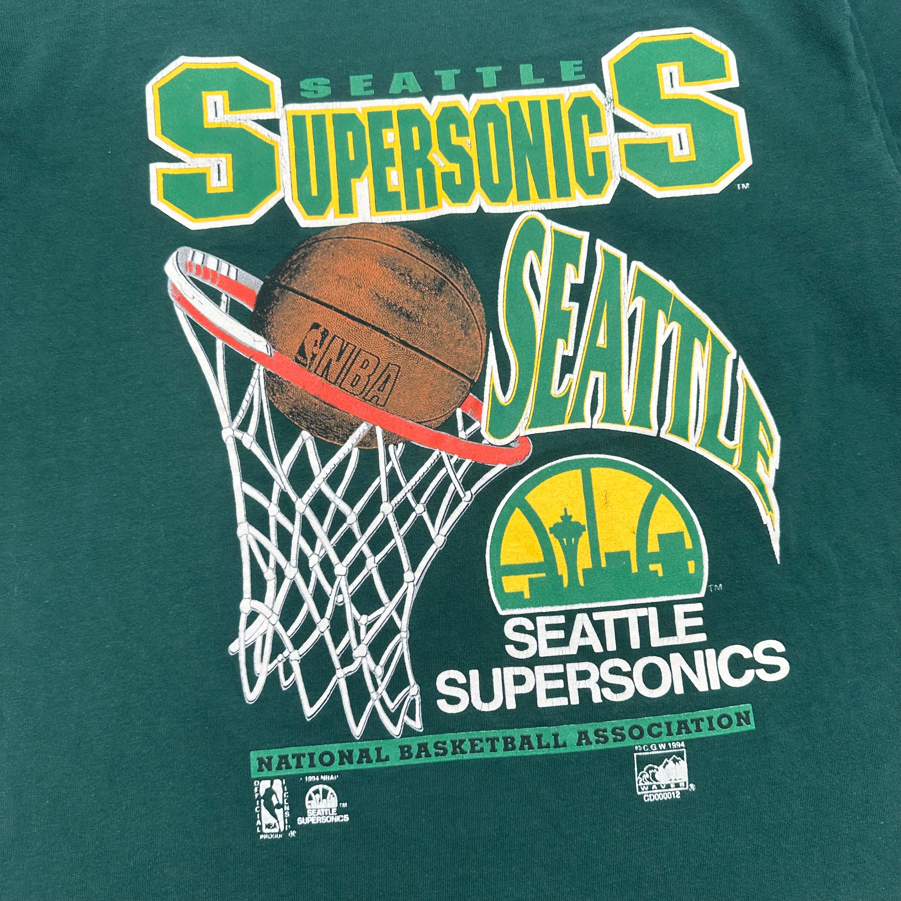 1994 Seattle Supersonics NBA Graphic Tee L