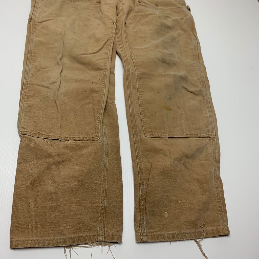 Carhartt Tan Double Knee Denim 38x32 0904