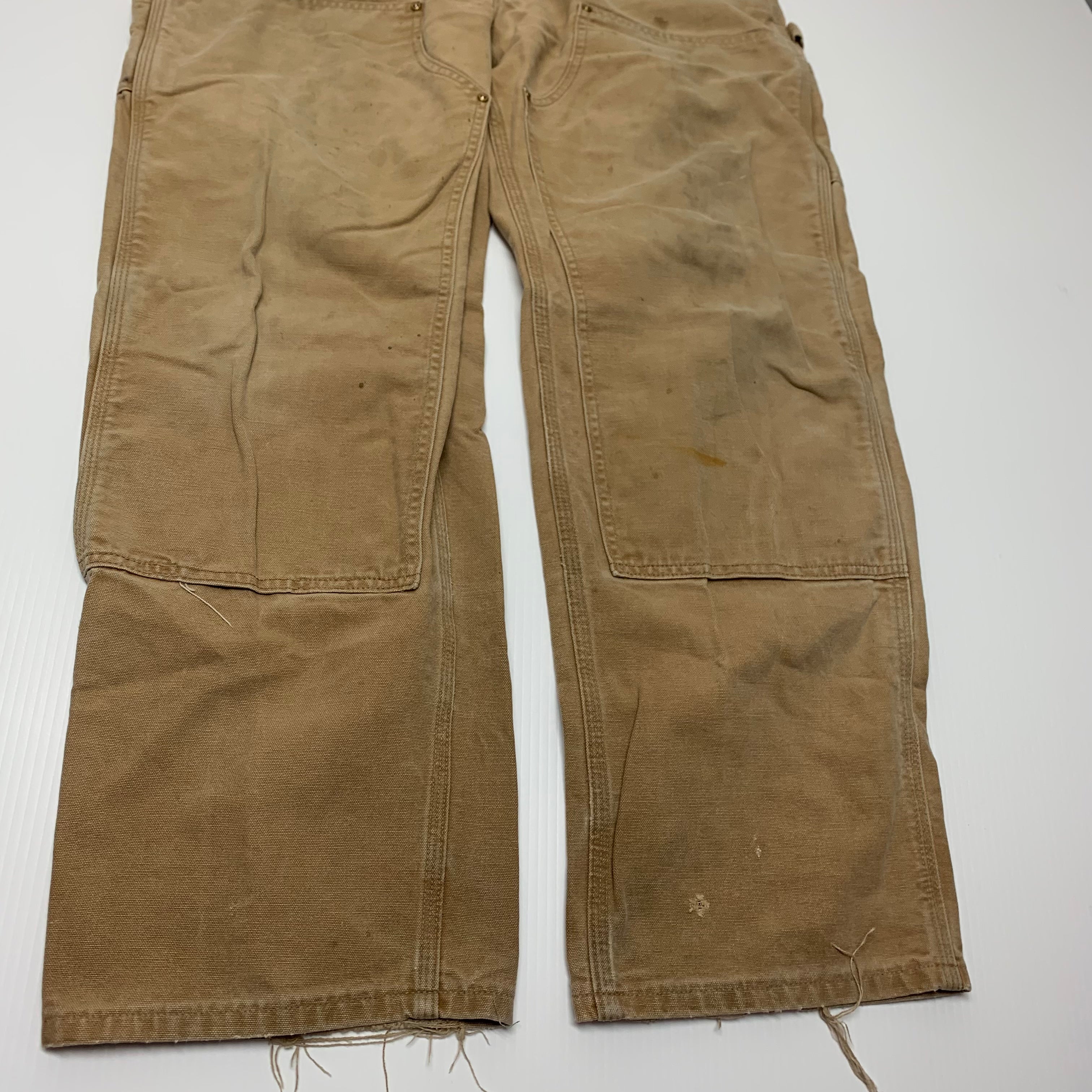 Carhartt Tan Double Knee Denim 38x32 0904