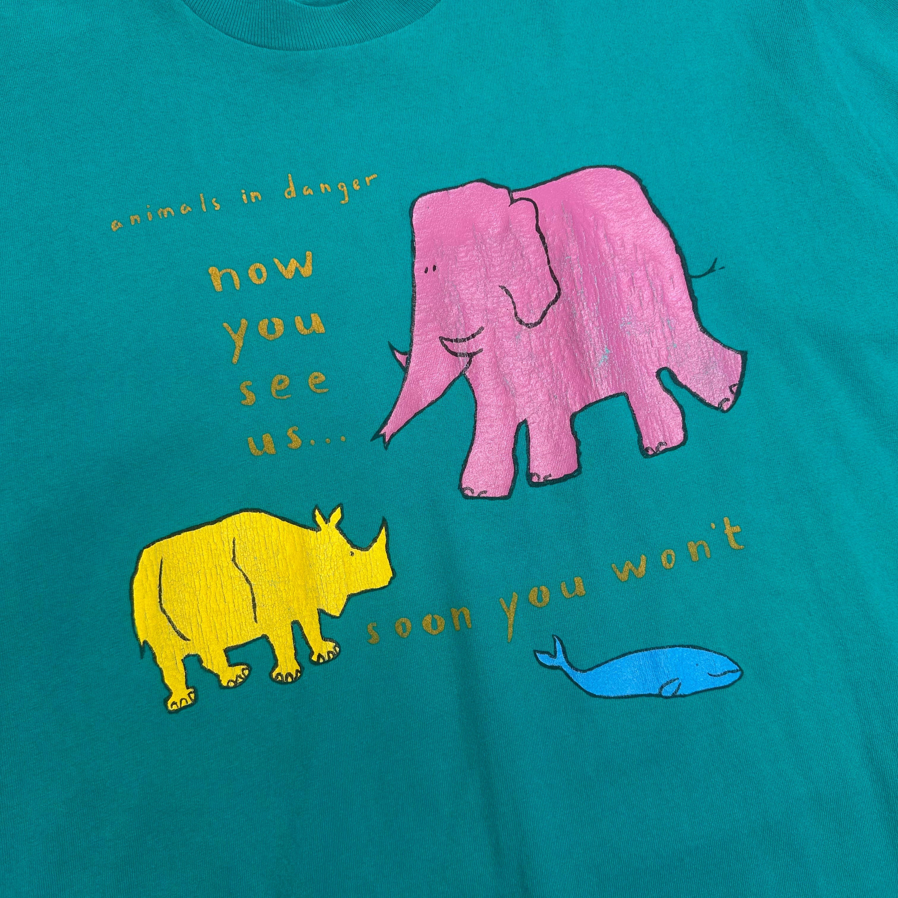 90s The Body Shop Extinct Is Forever Graphic Tee XL