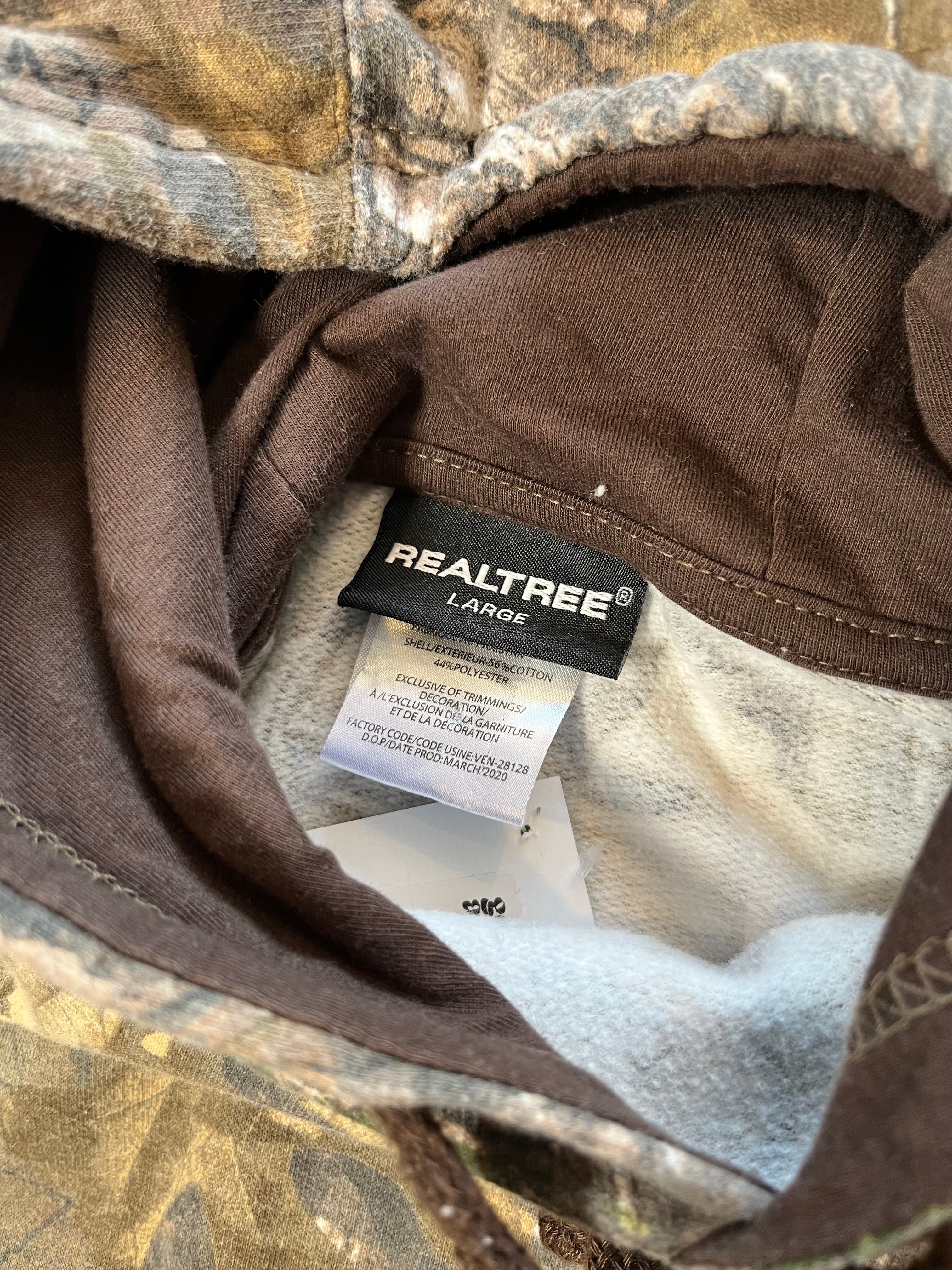 Realtree Camouflage Mini Logo Hoodie L