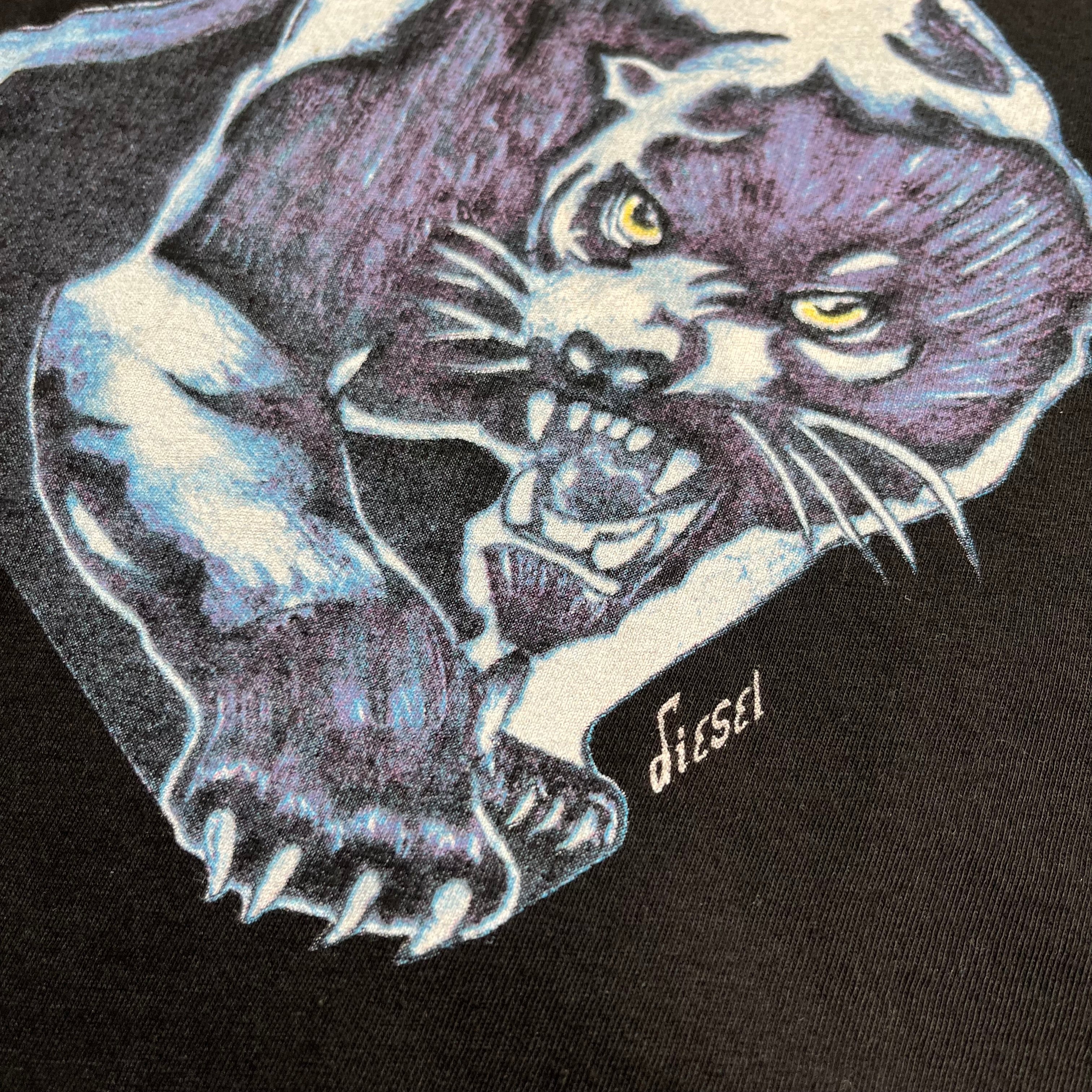 Diesel Indigo Panthers Graphic Tee XXL
