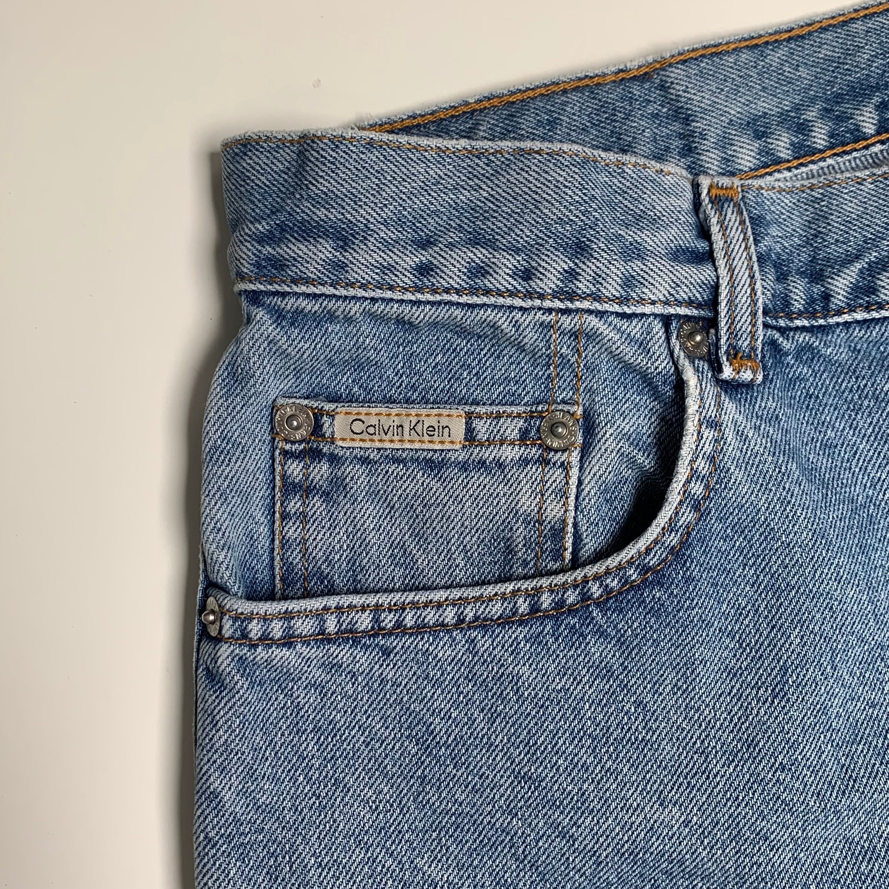 Vintage Calvin Klein Faded Denim Shorts 33