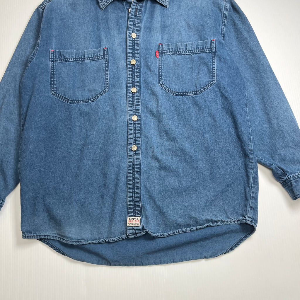 Vintage Levi's Dark Wash Denim Shirt M