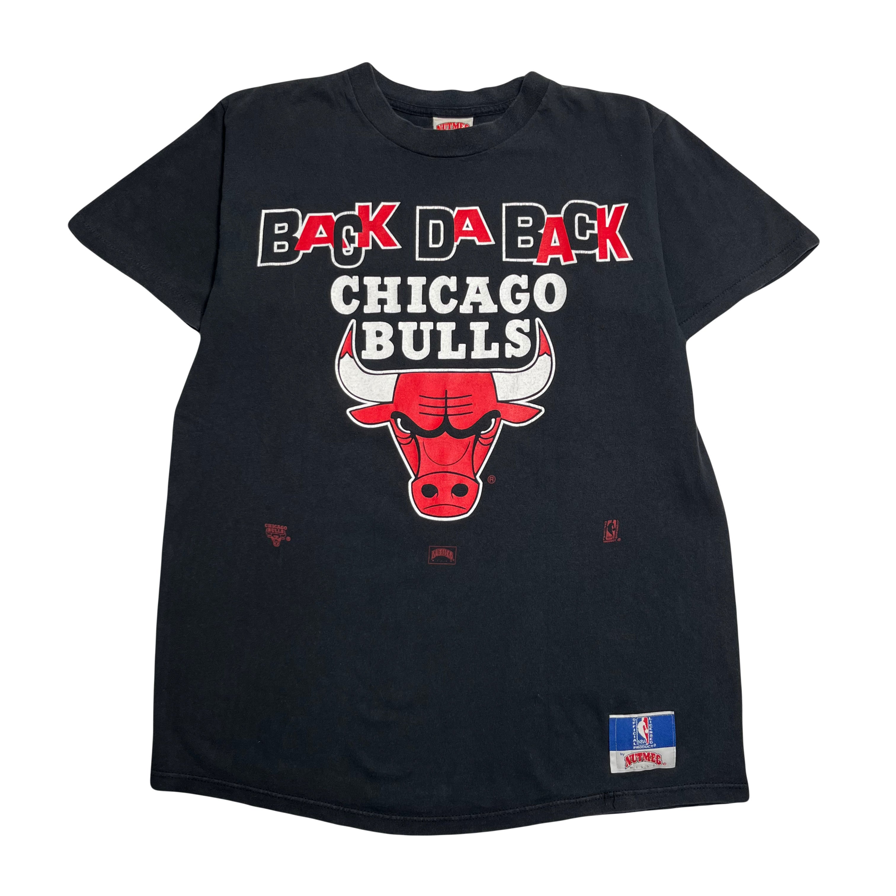 90s Nutmeg Chicago Bulls Back Da Back Tee L