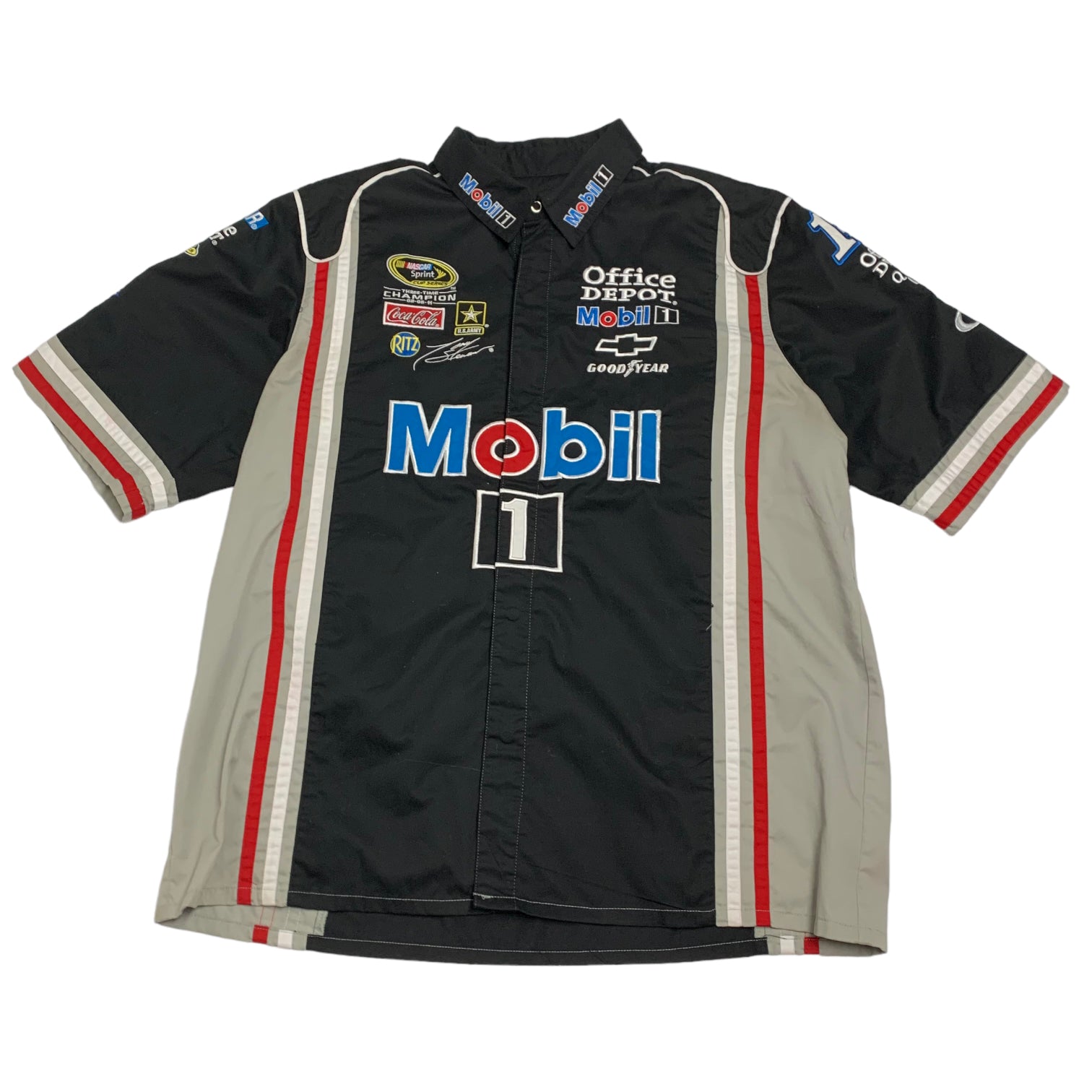 Mobil 1 NASCAR Button-up XL