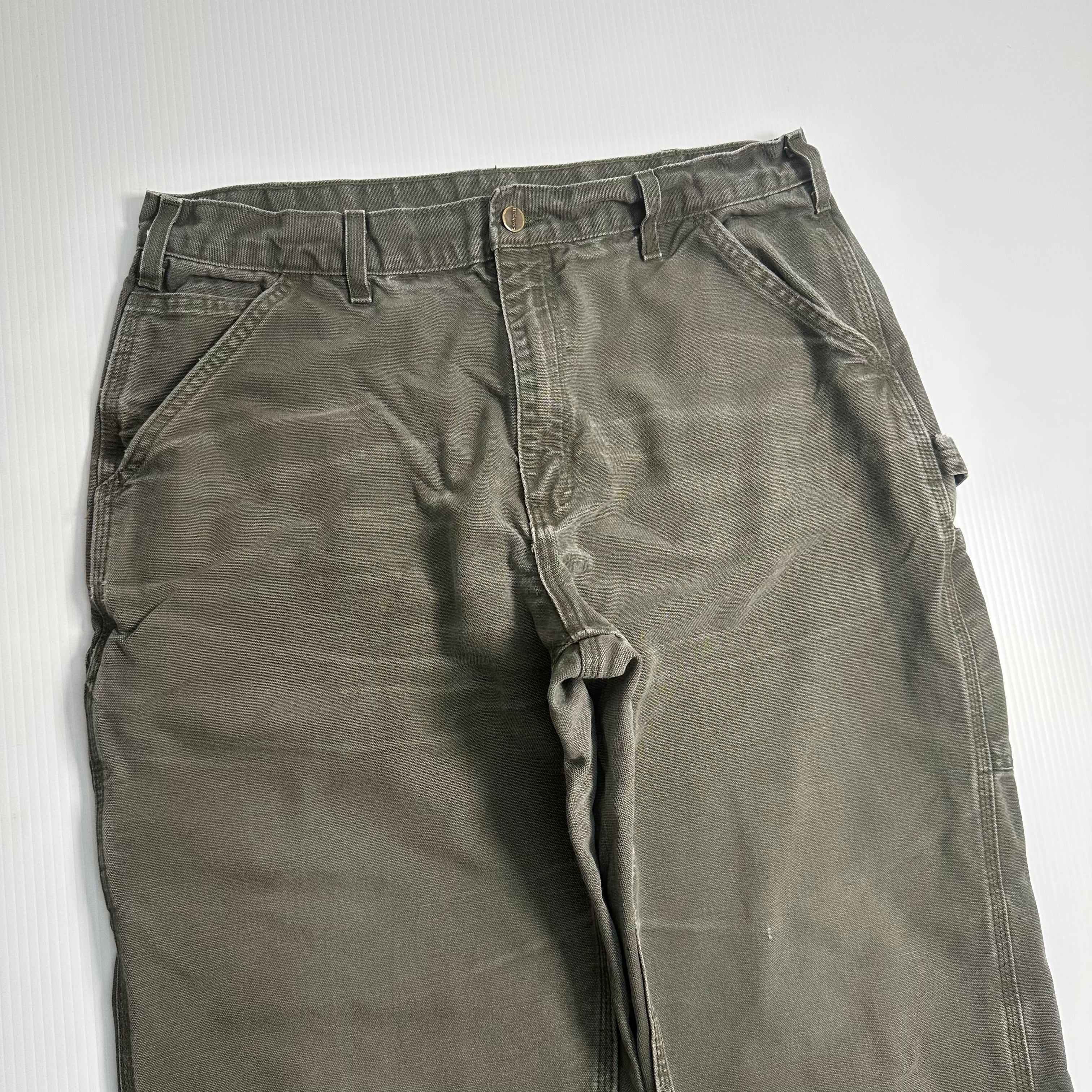 Vintage Carhartt Faded Carpenter Denim 35