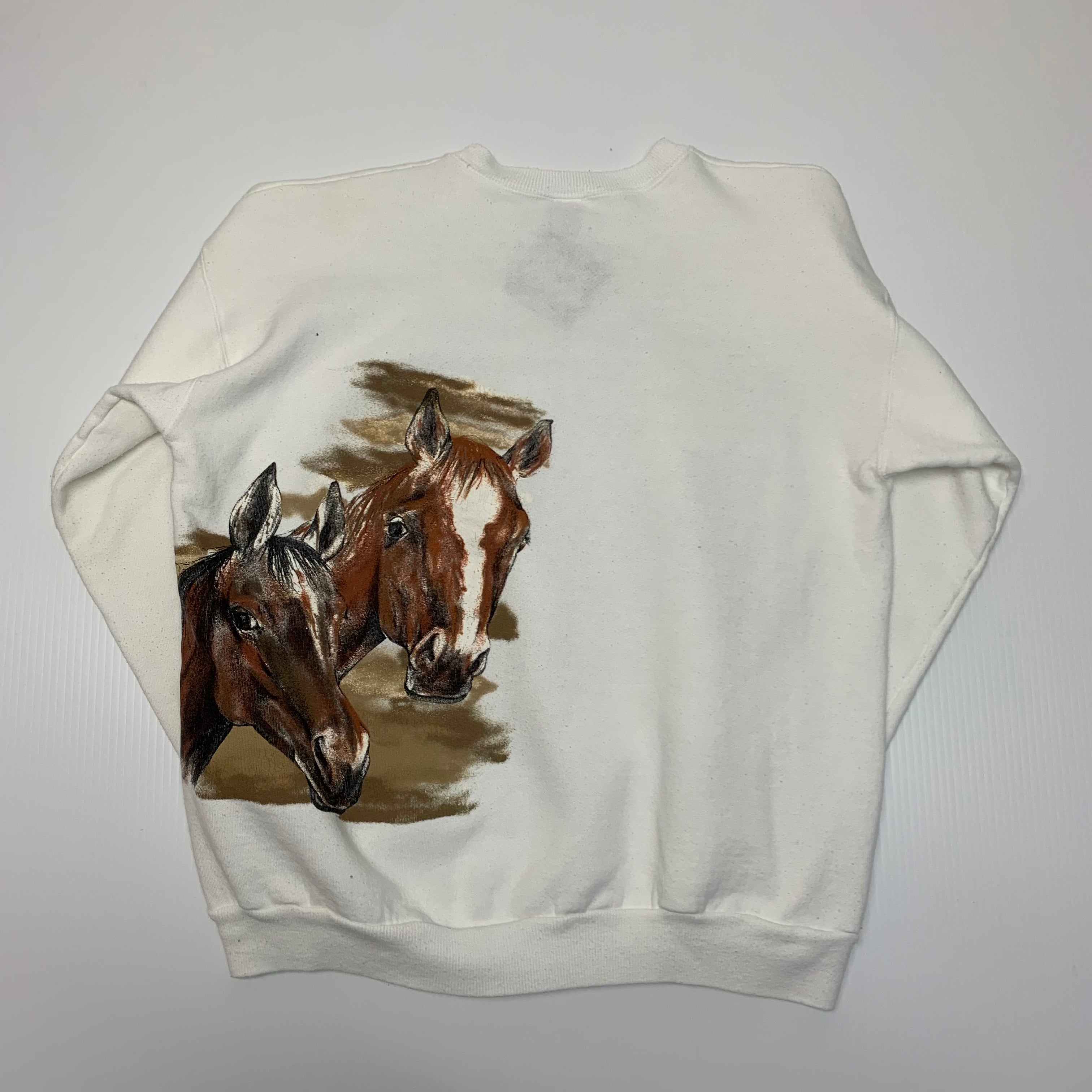 90s Horse Graphic Las Vegas Crewneck L