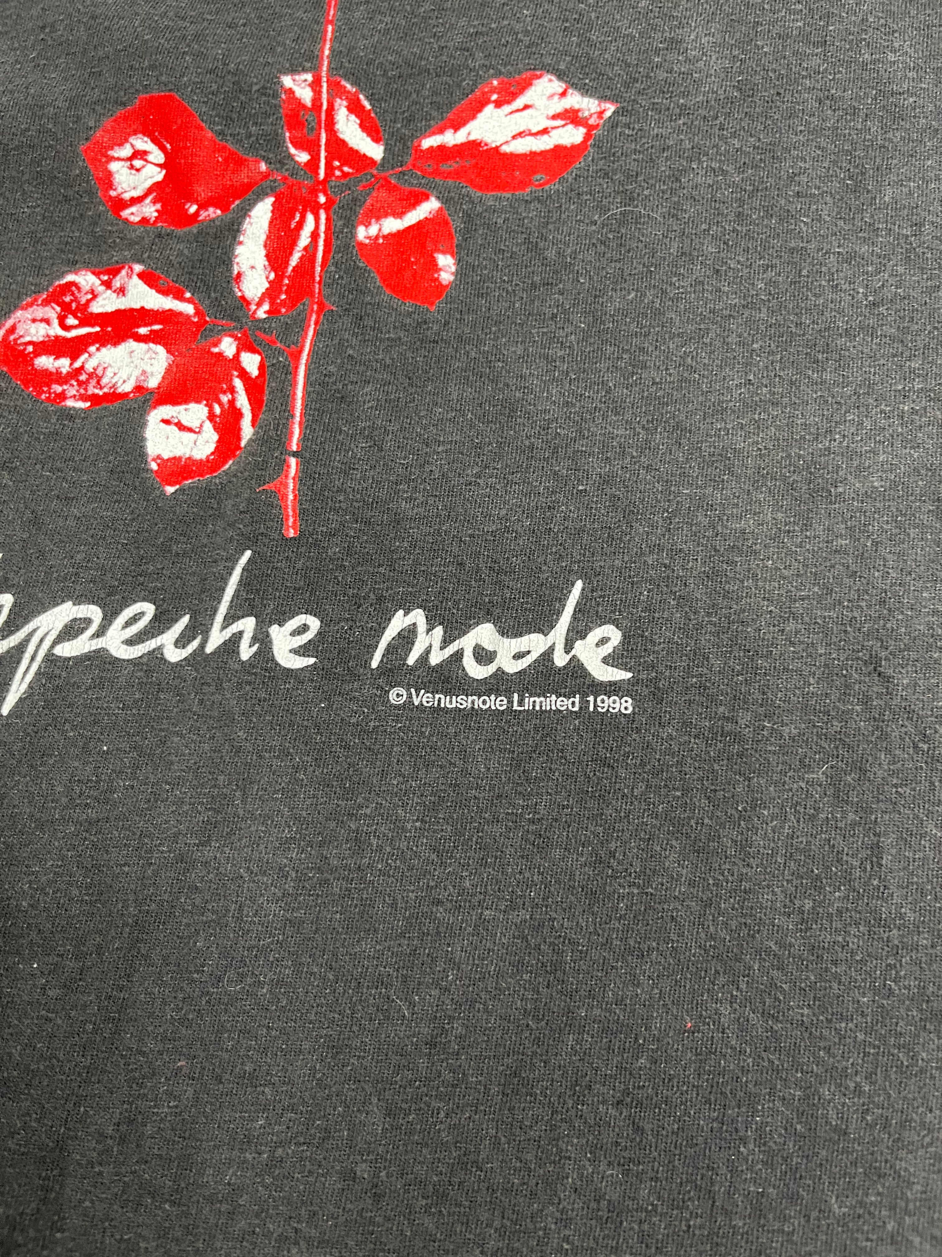 1998 Depeche Mode Singles Tour Tee L