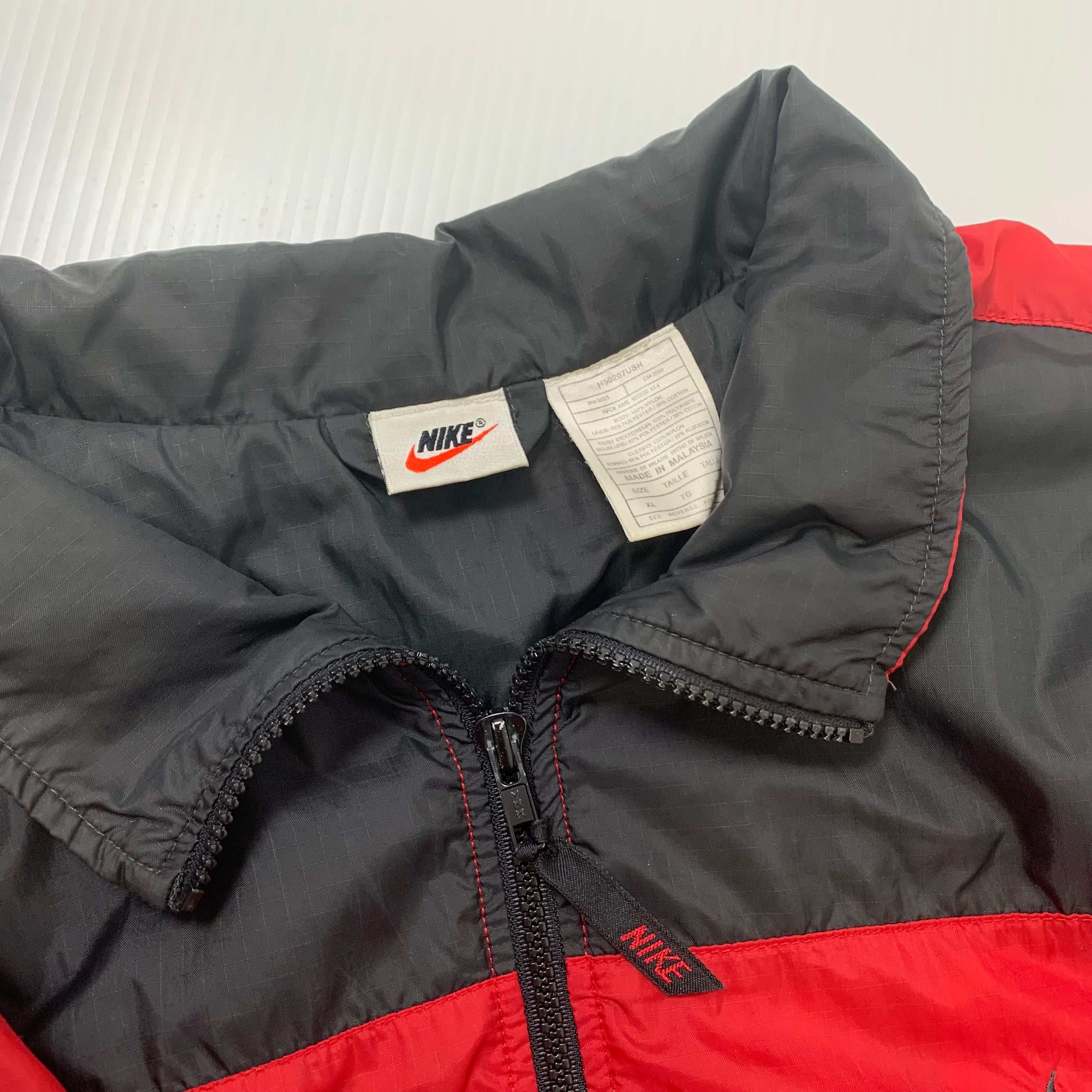 90s Nike Mini Swoosh Windbreaker Jacket XL