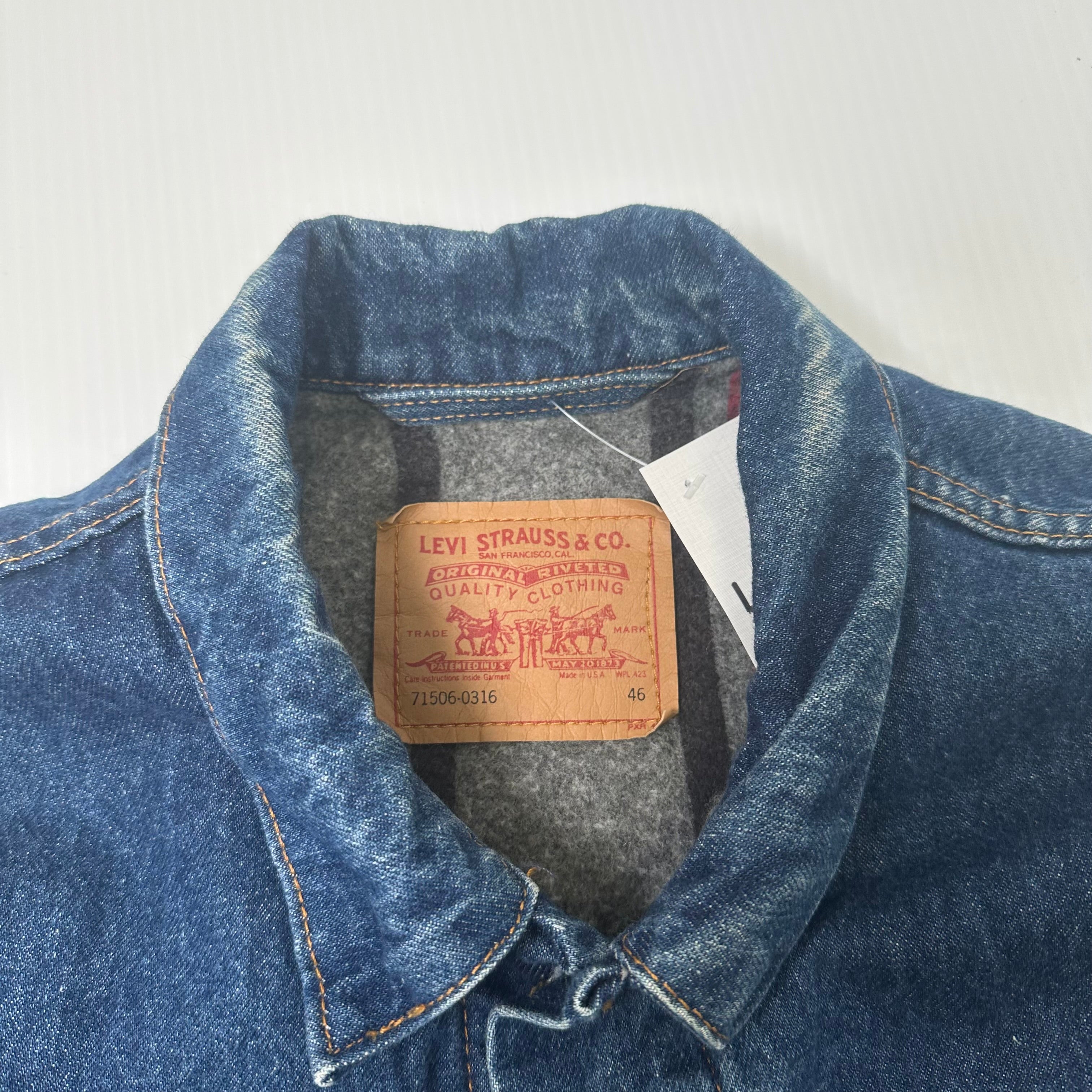 Vintage Blanket Lined Levi's Denim Jacket L