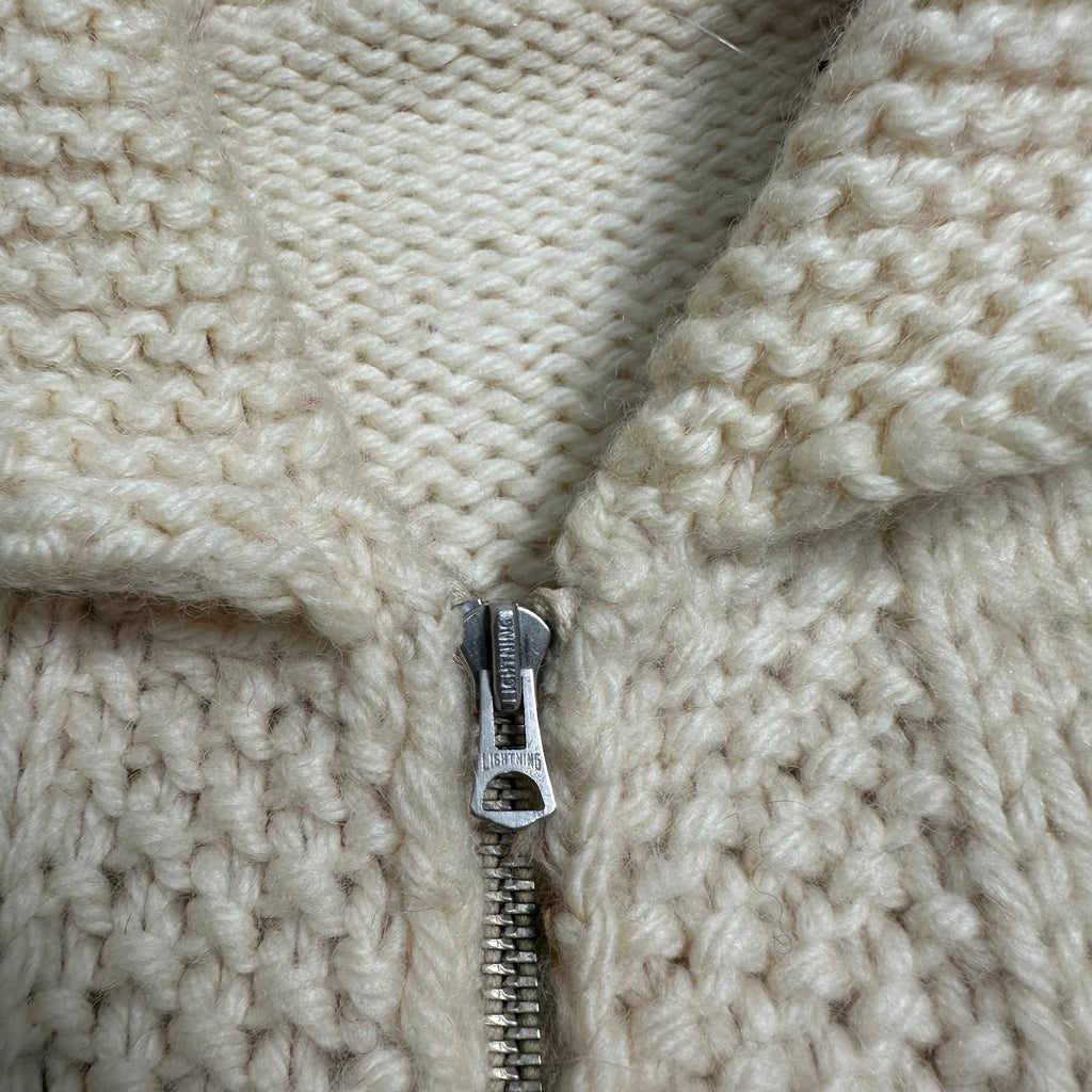 Vintage Cowichan Knit Elk Sweater XL