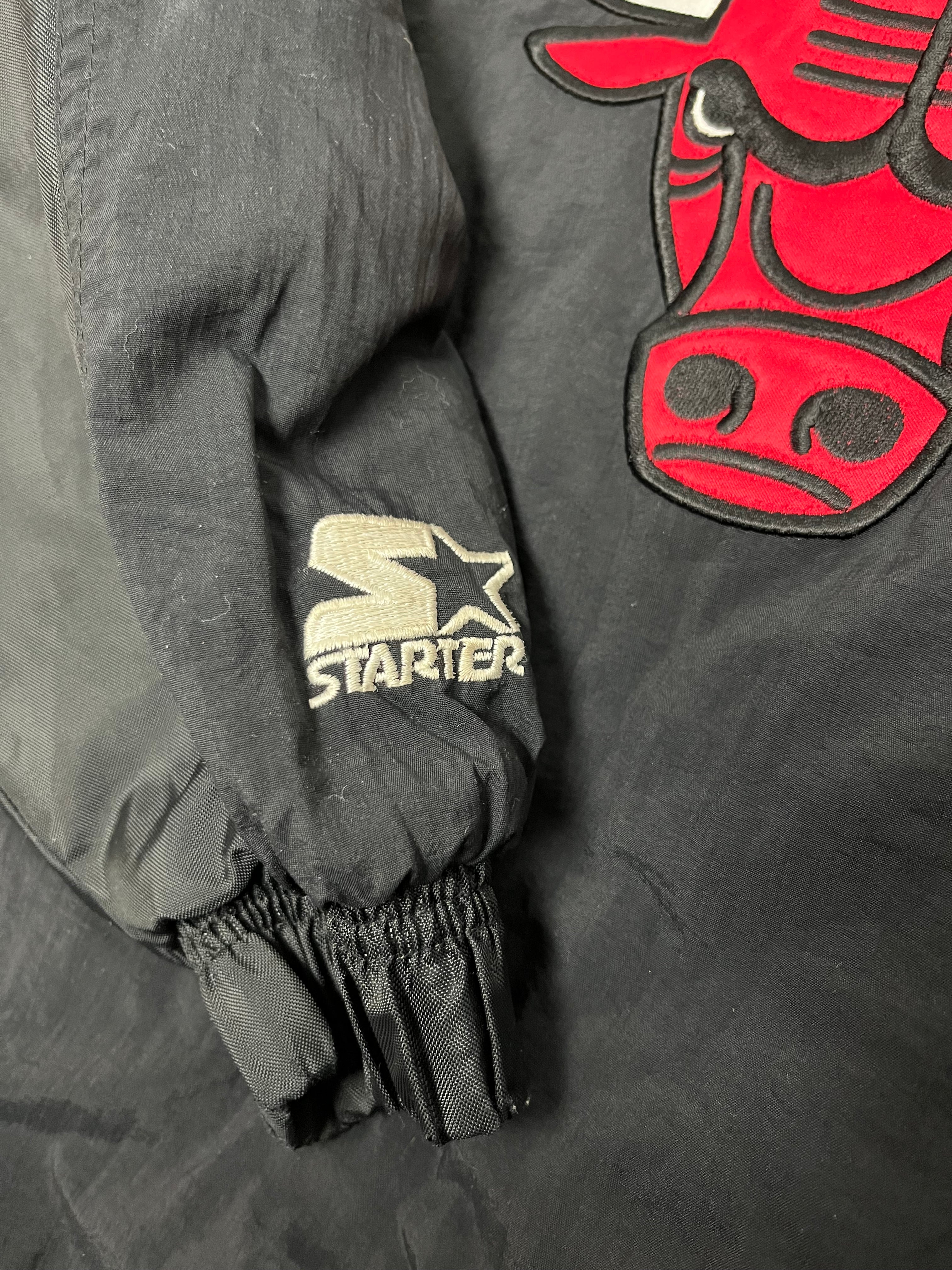 90's Chicago Bulls Starter Puffer Jacket M