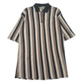 Pavo Striped 1/4 Zip Polo Shirt L