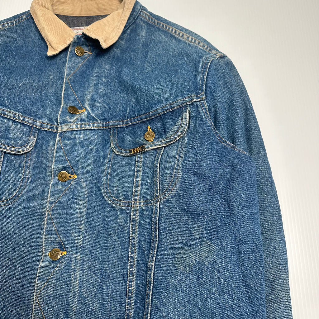 Vintage Lee Stormrider Blanket Lined Denim Jacket 44
