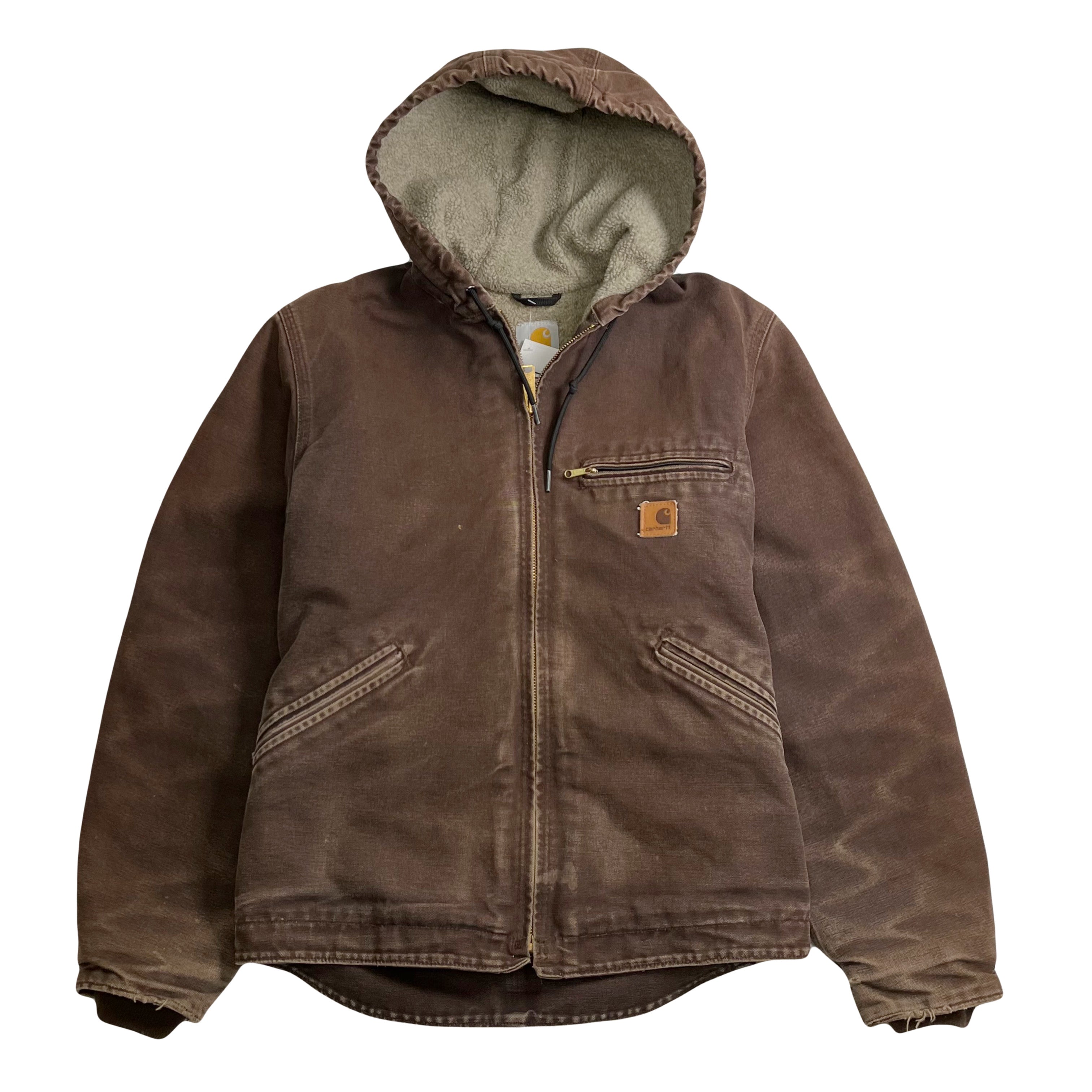 Vintage Carhartt Sherpa Lined Active Zip Jacket S