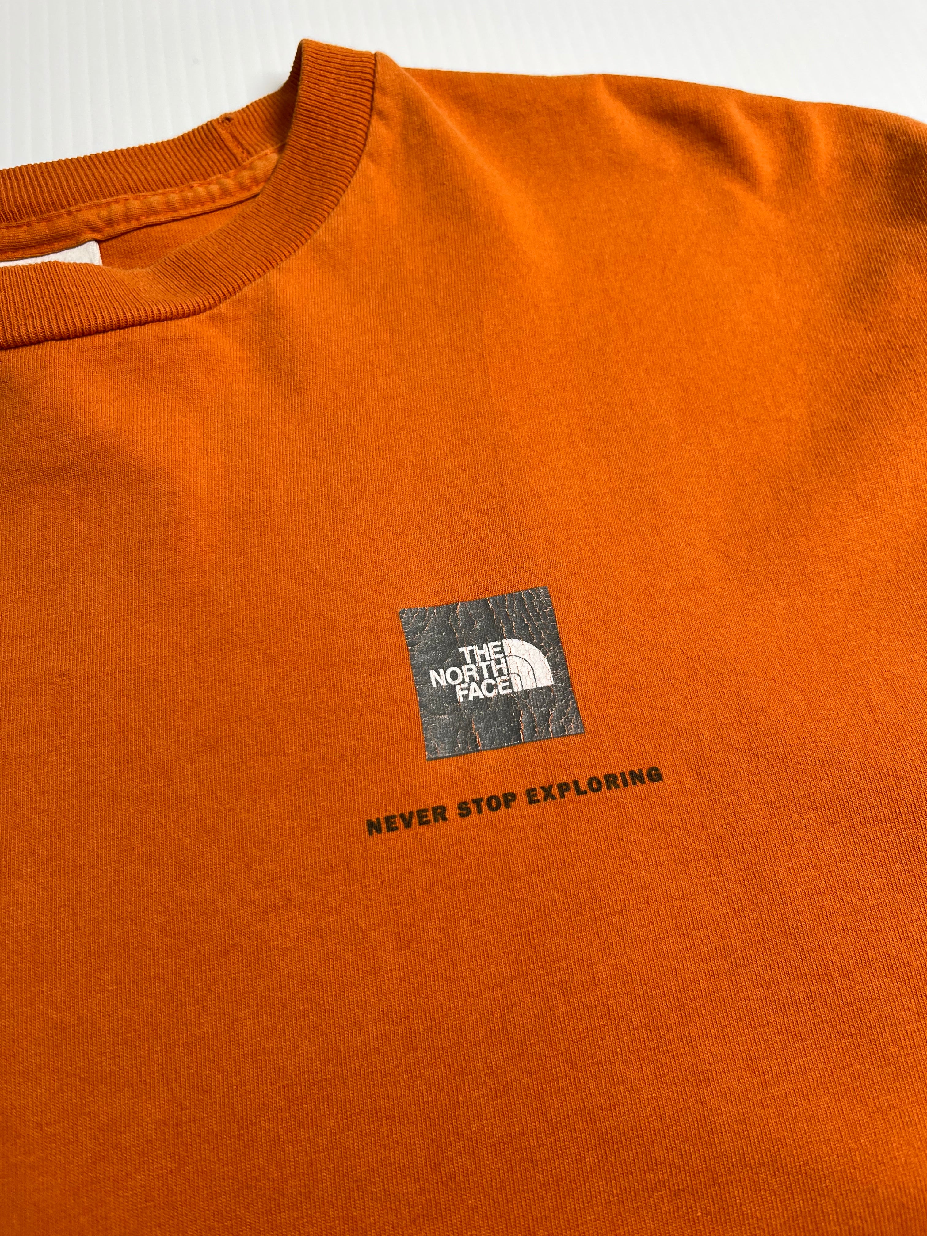 Vintage The North Face Never Stop Exploring Graphic Longsleeve L