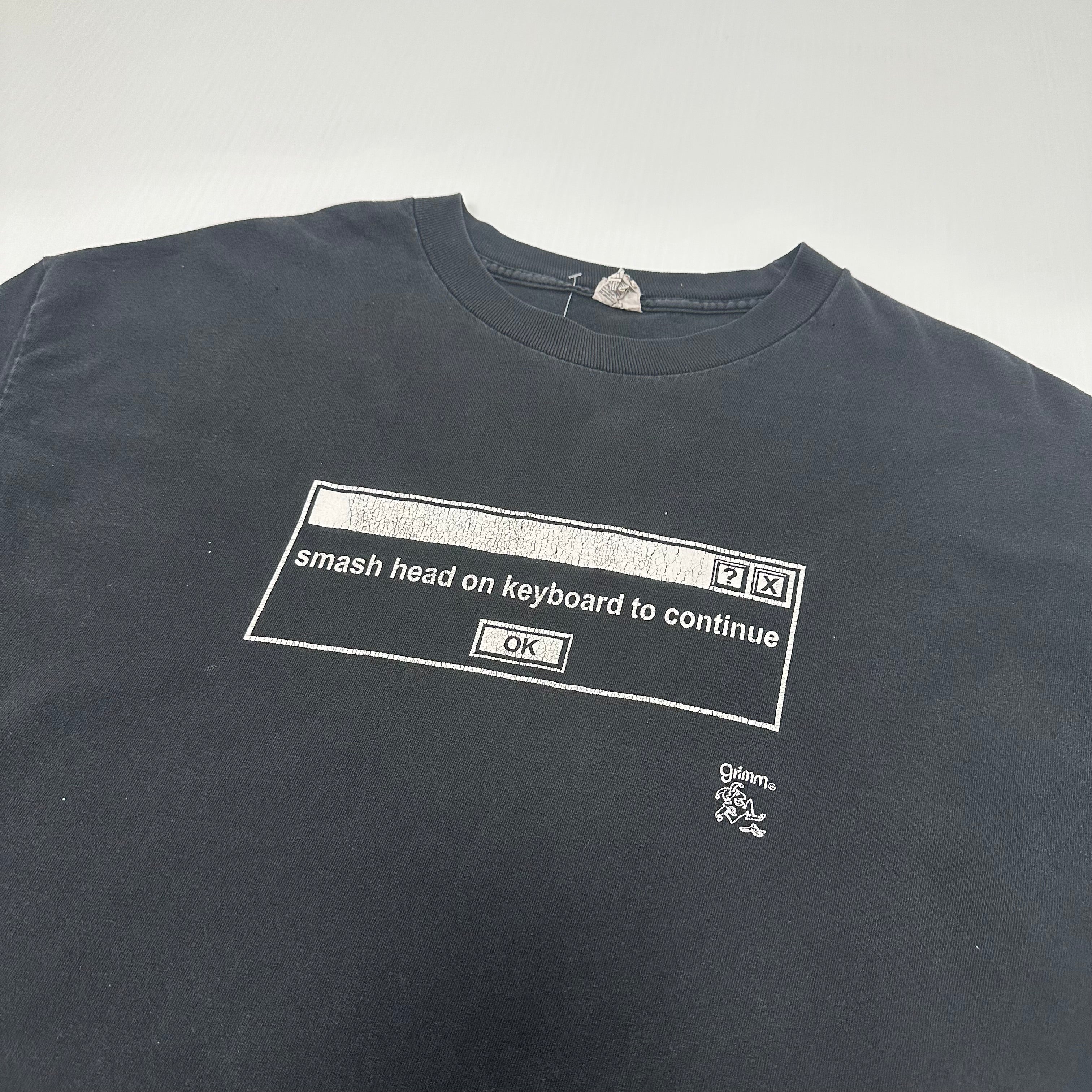 Smash Head On Keyboard To Continue Humor Tee XL