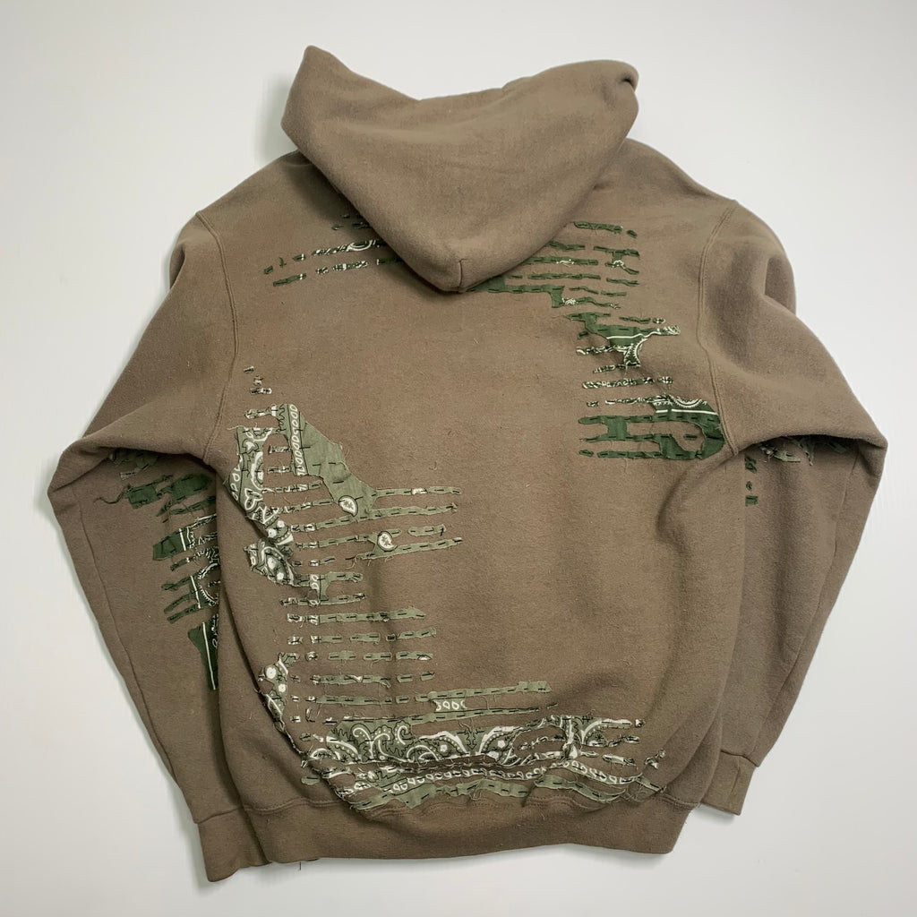 90s Nike Reworked Custom Mid Check Hoodie S