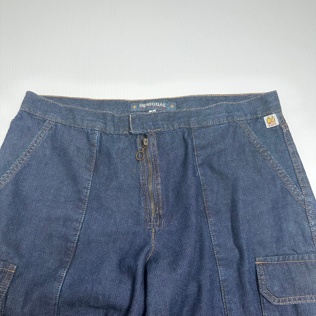 Desigual Baggy Cargo Denim Pants 34