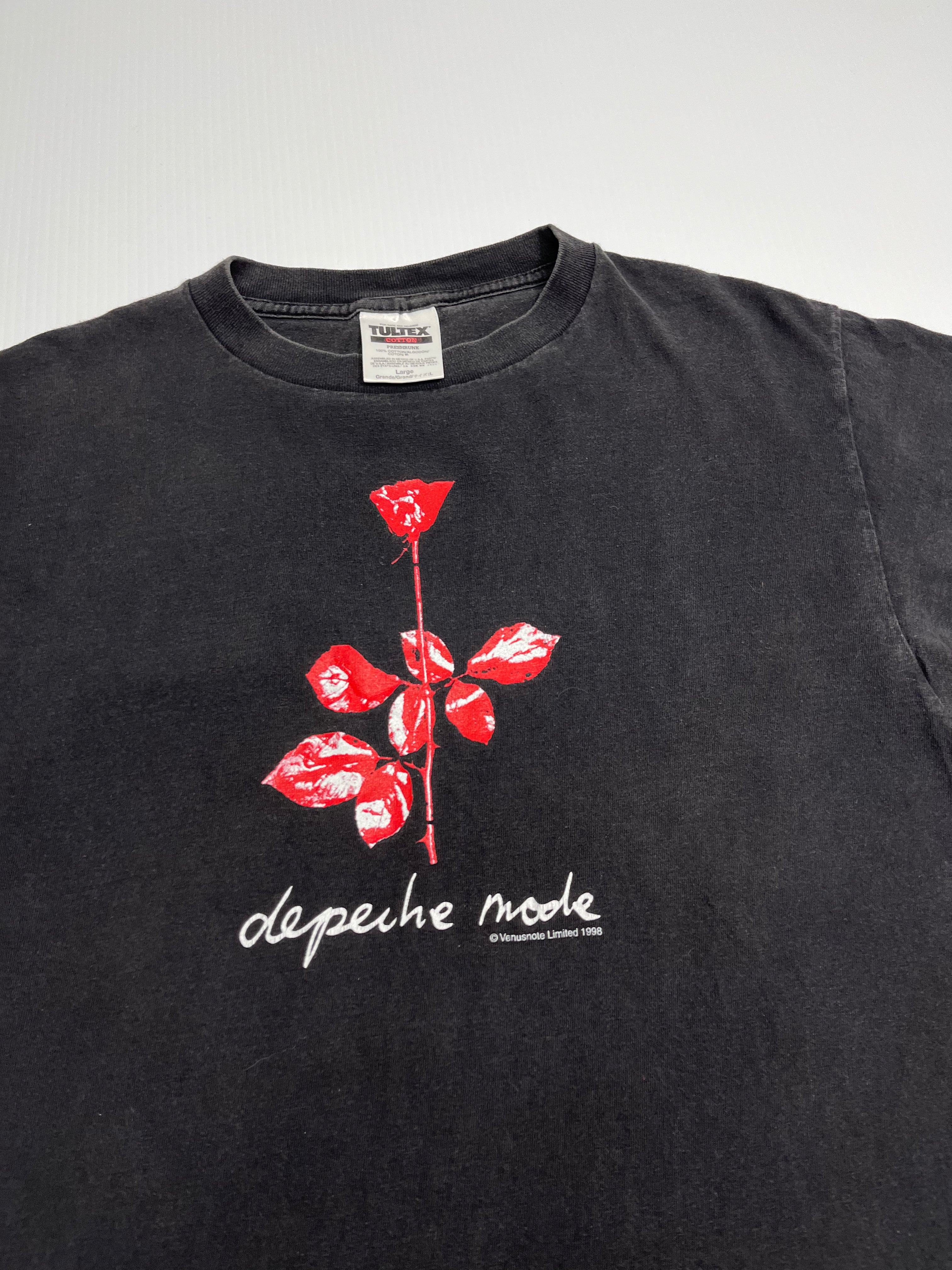 1998 Depeche Mode Singles Tour Tee L