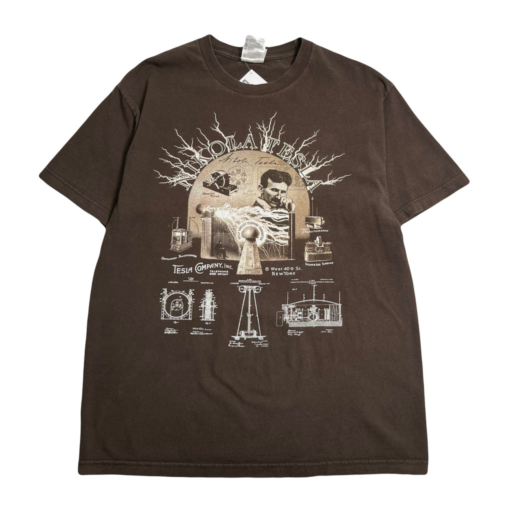 Vintage Nikola Tesla Graphic Tee L