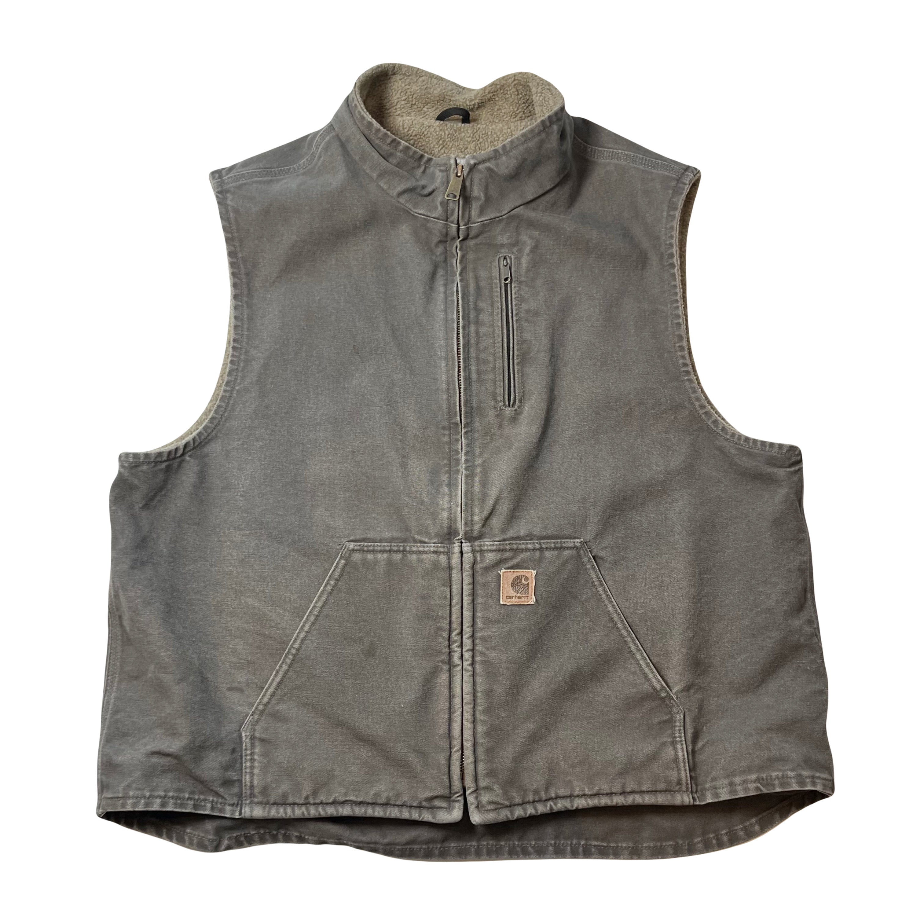 Vintage Carhartt Sherpa Lined Vest XL